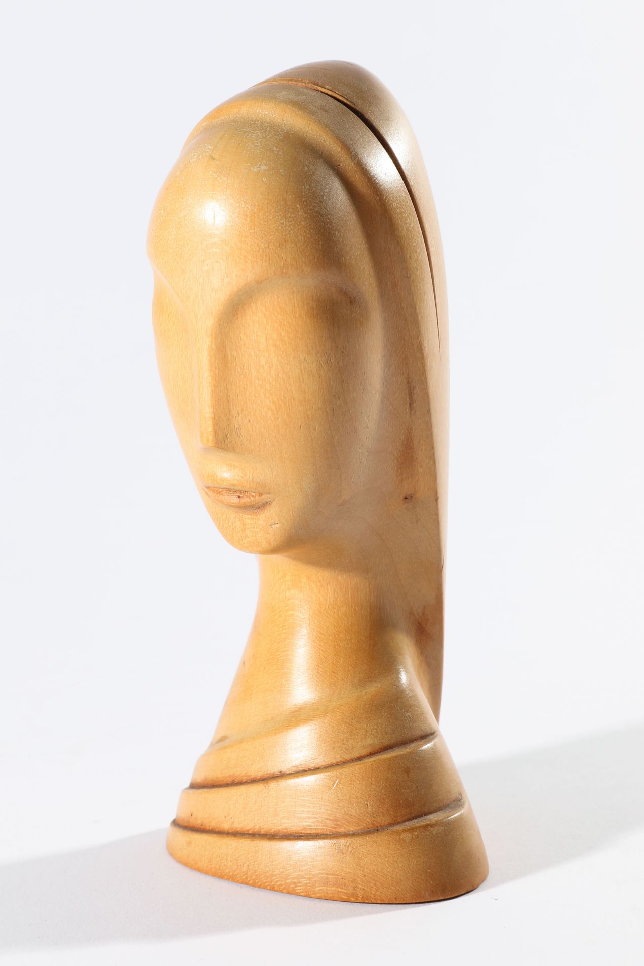 Hagenauer Wien, Female Head, Carved wood