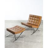 L. Mies van der Rohe, Knoll, Barcelona Lounge Chair + Ottomane