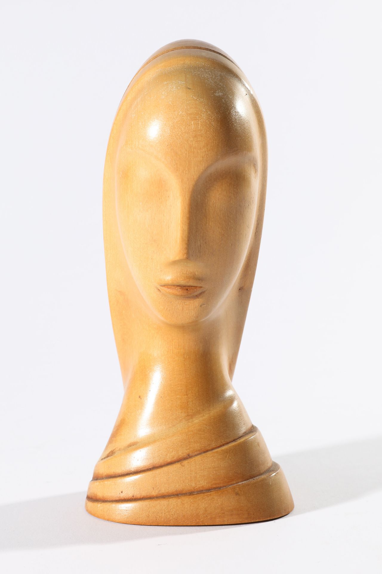 Hagenauer Wien, Female Head, Carved wood - Bild 2 aus 4