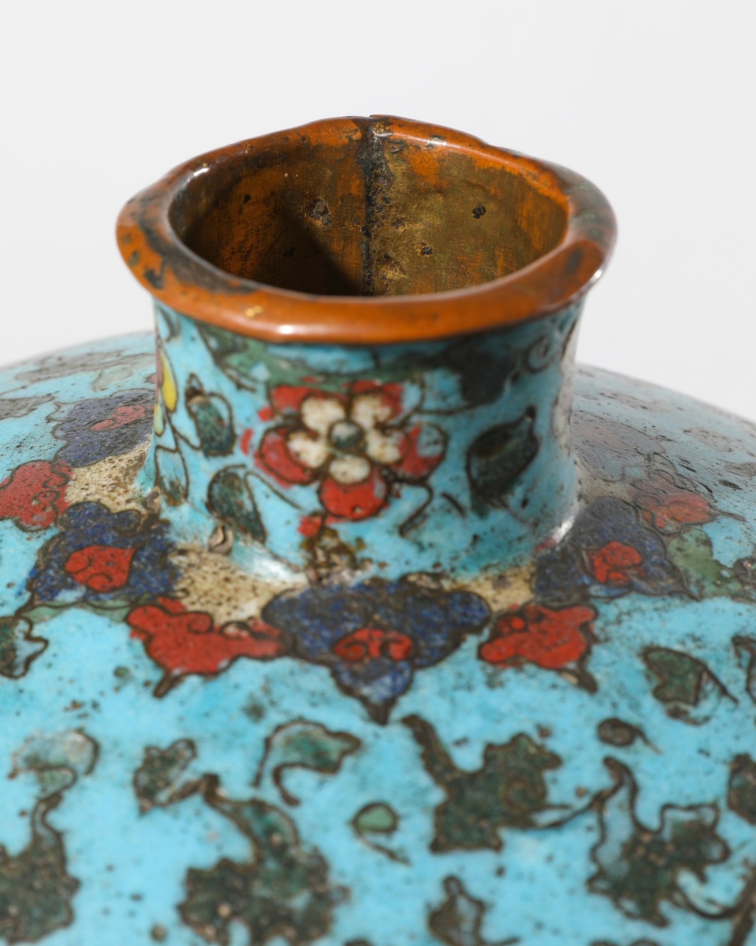 Meiping Cloisonné Vase Ming Dynasty - Bild 3 aus 6