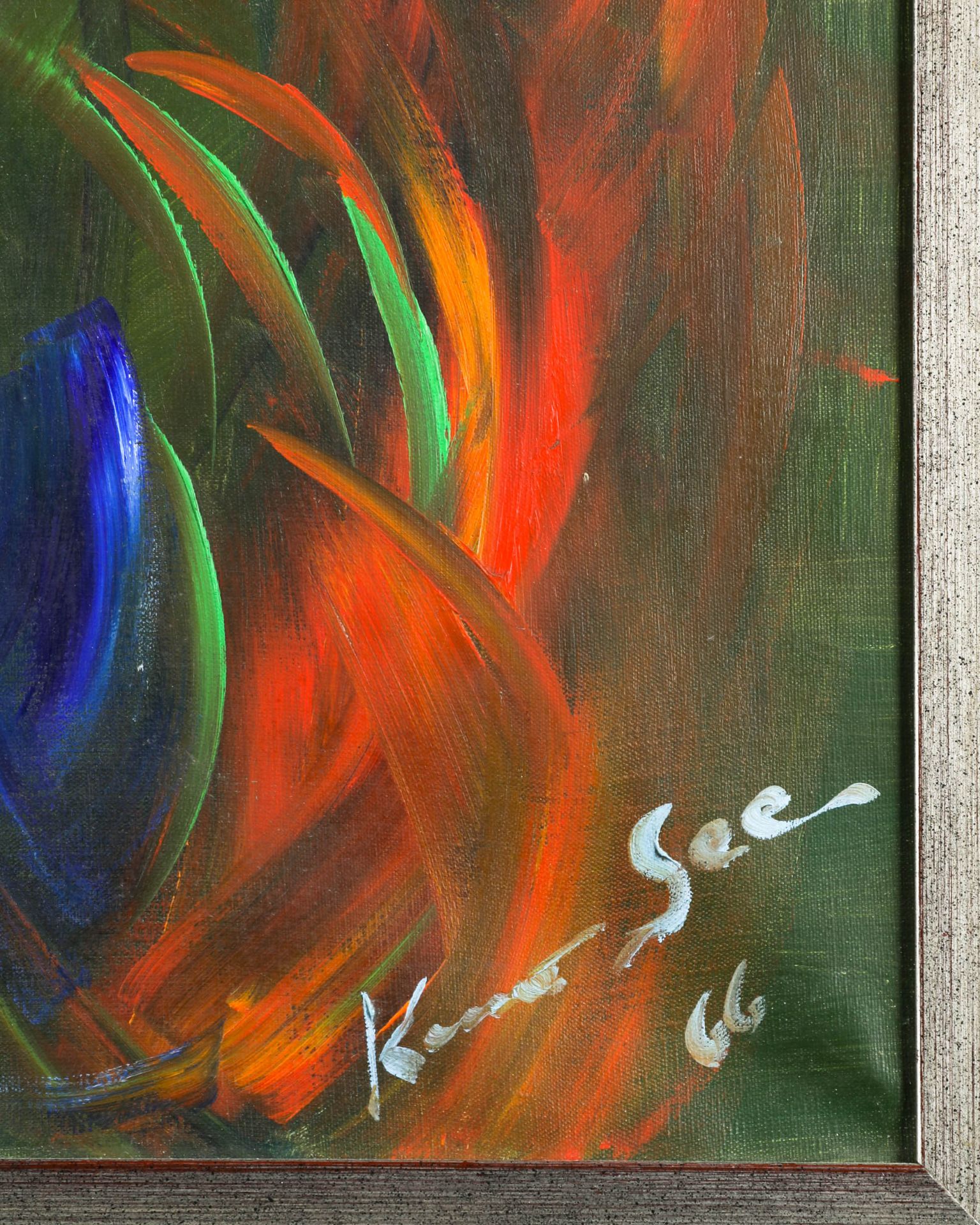 Konrad Zuse, Abstract composition, oil painting, 1966 - Bild 2 aus 4