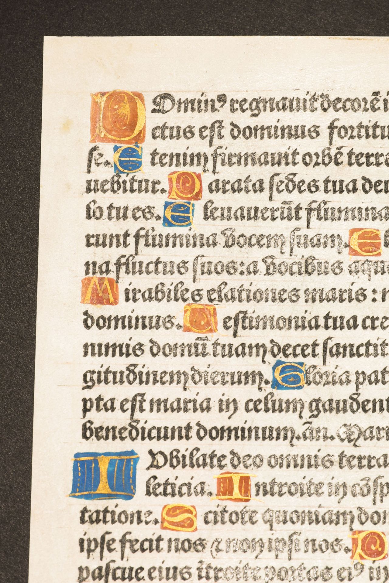Missale/ Book of Hours fragment with Initial letter - Bild 5 aus 6