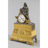 French fire gilded mantelpiece clock about 1840