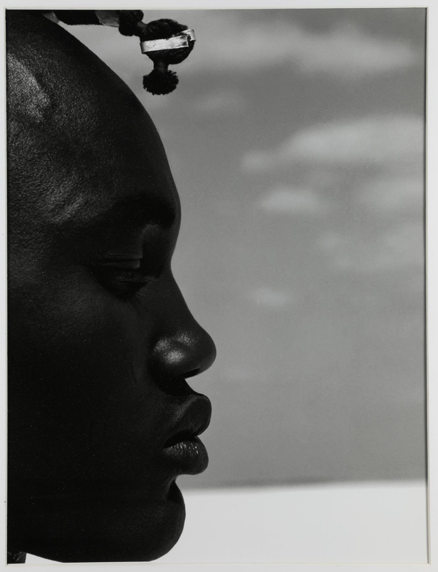 Herb Ritts, Darati, Profile, Africa. 1993. Gelatin silver print.