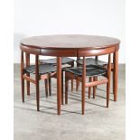 Hans Olsen, Frem Røjle, Dining Set 630/31 Table and 5 Chairs