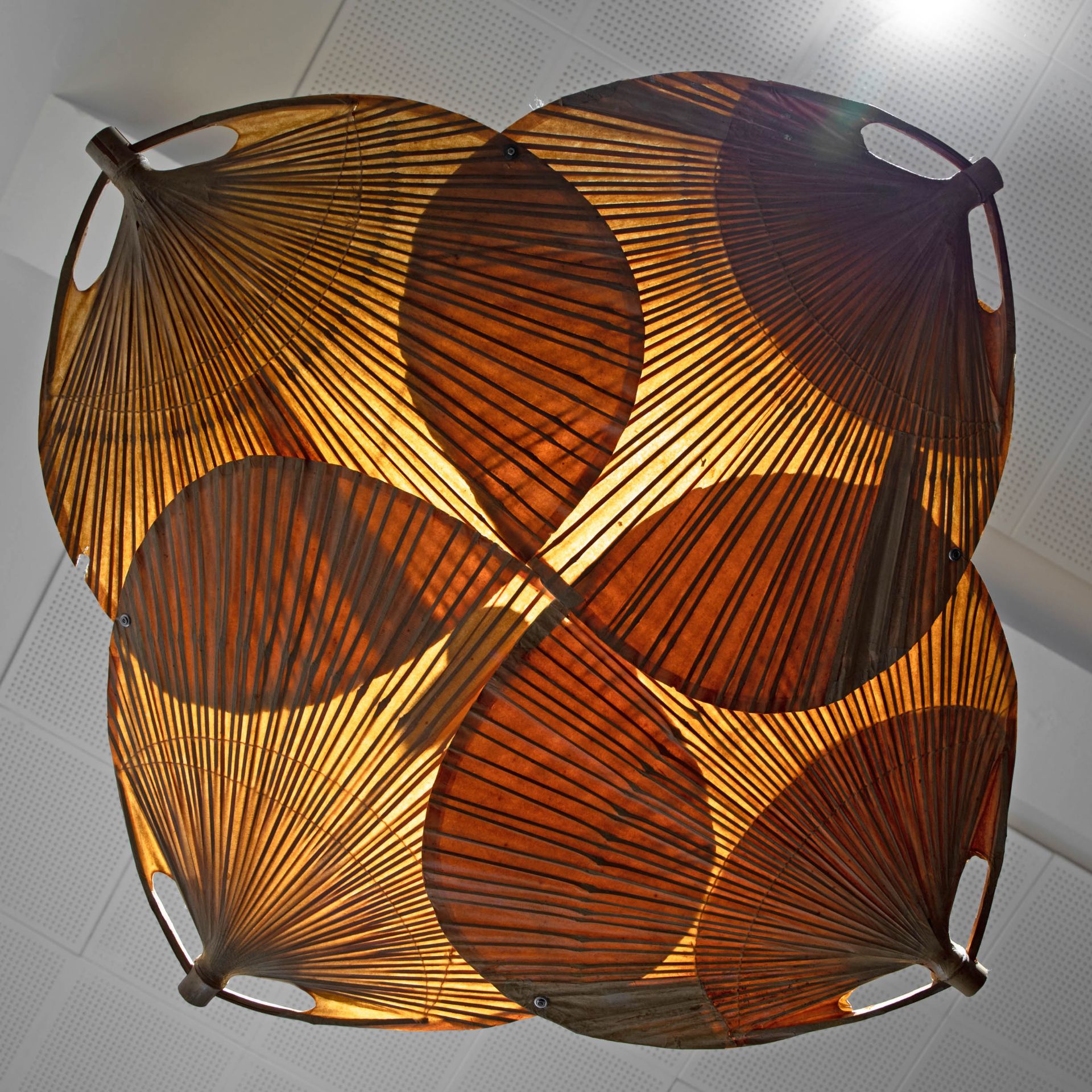 Ingo Maurer, Design M, Pendant lamp model Uchiwa / Yotsuba