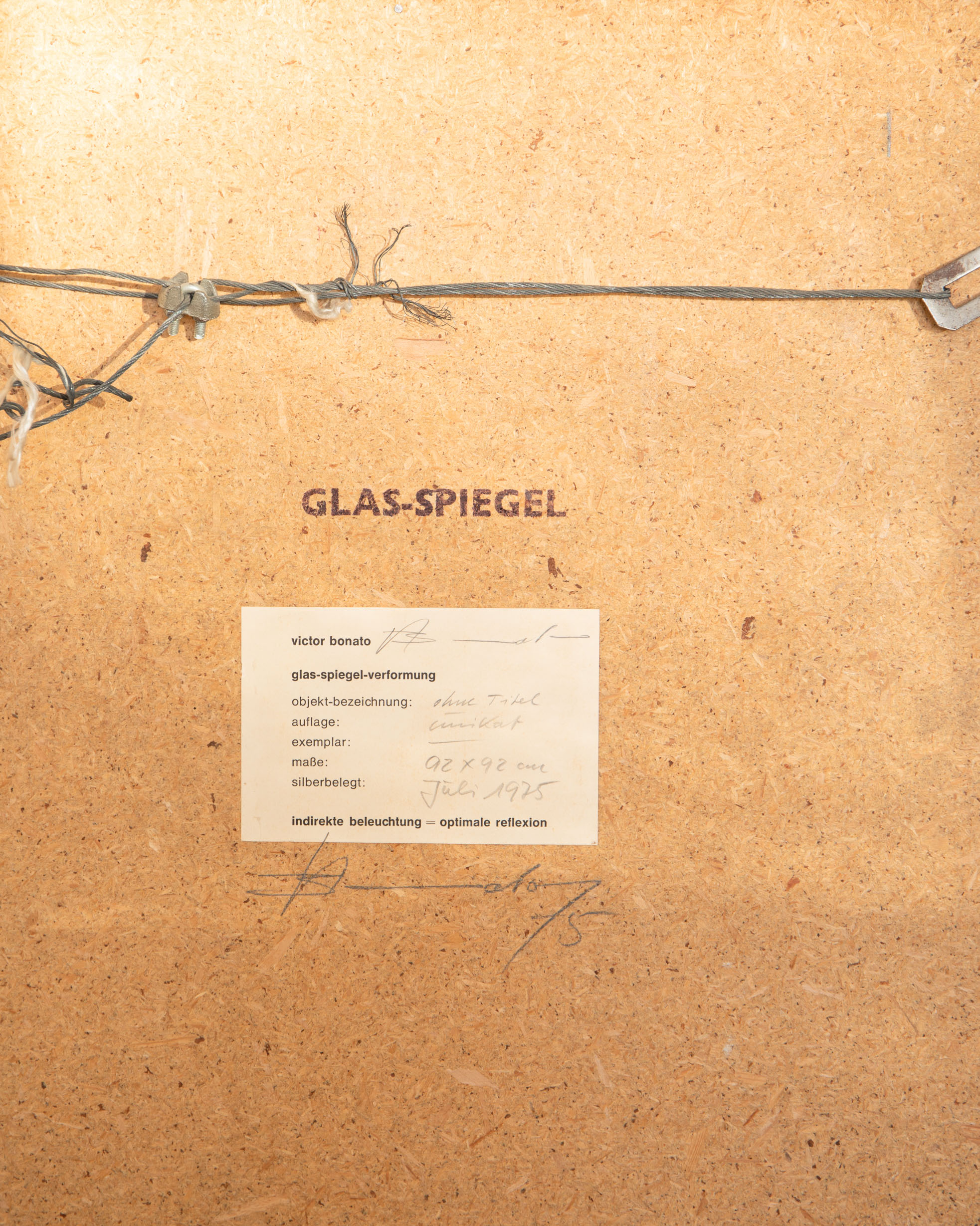 Victor Bonato*, Glas-Spiegel-Verformung, Unikat - Image 5 of 5