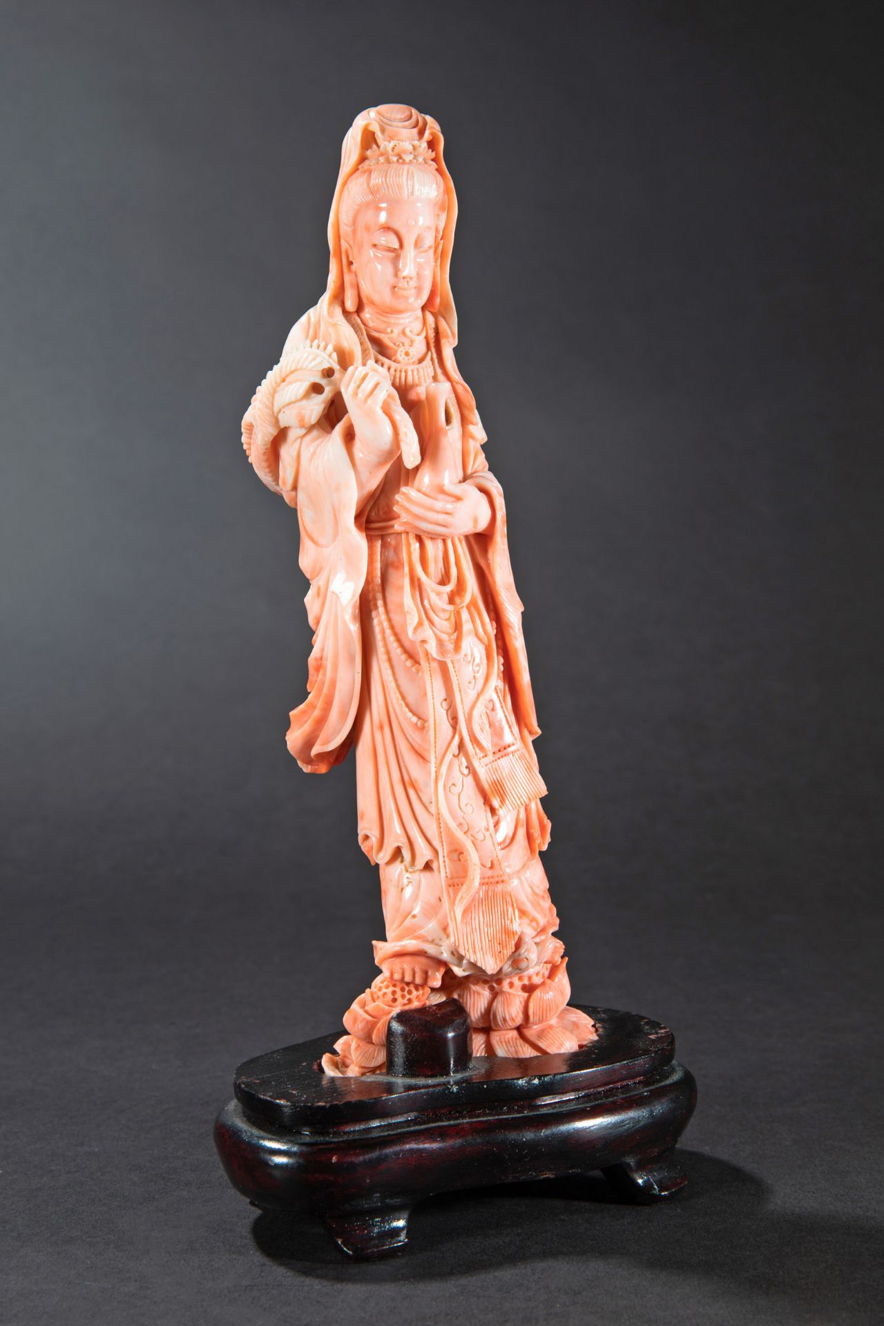 Guanyin Coral Carving