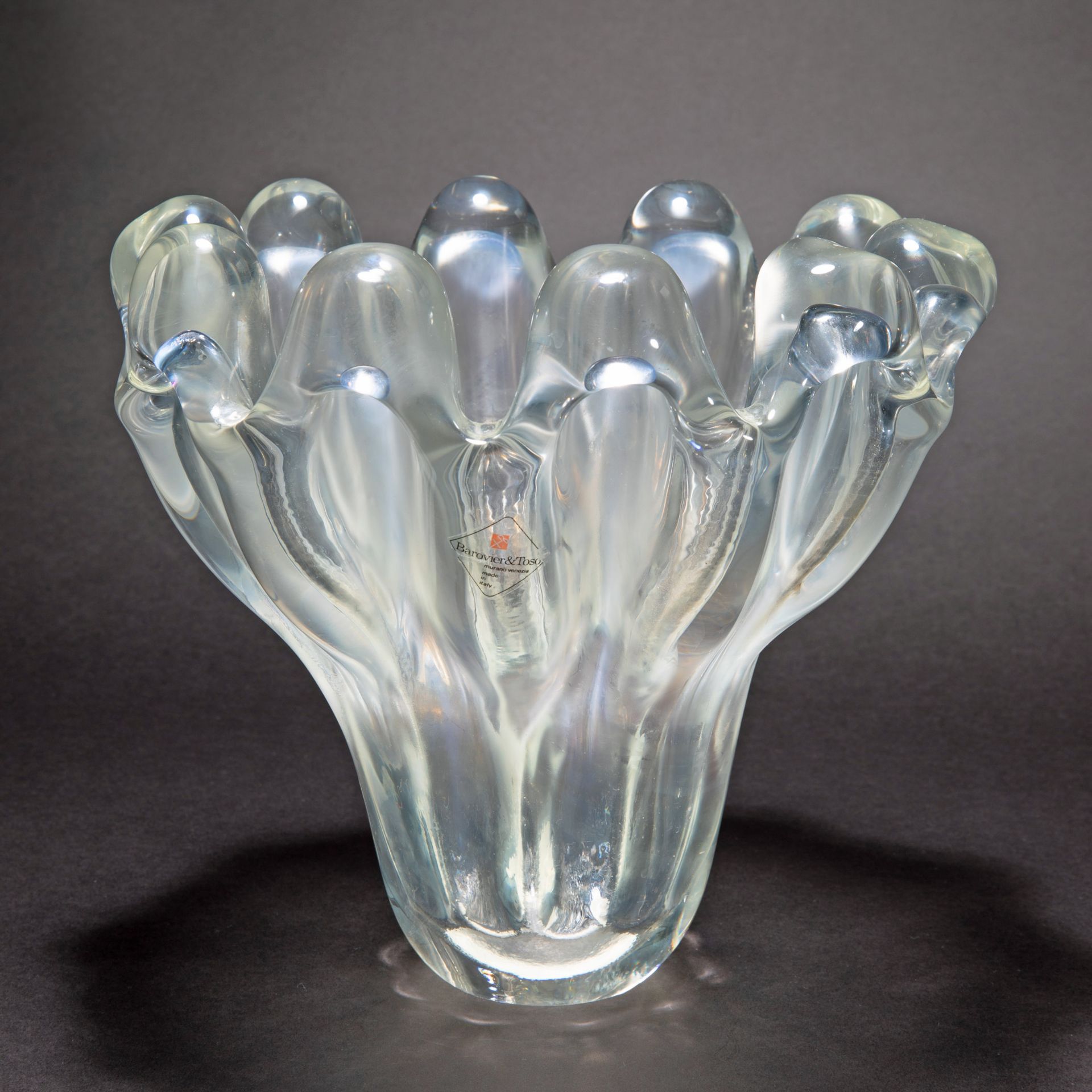 Ercole Barovier, Barovier & Toso, Bowl / Vase a grosse costolature - Image 3 of 6