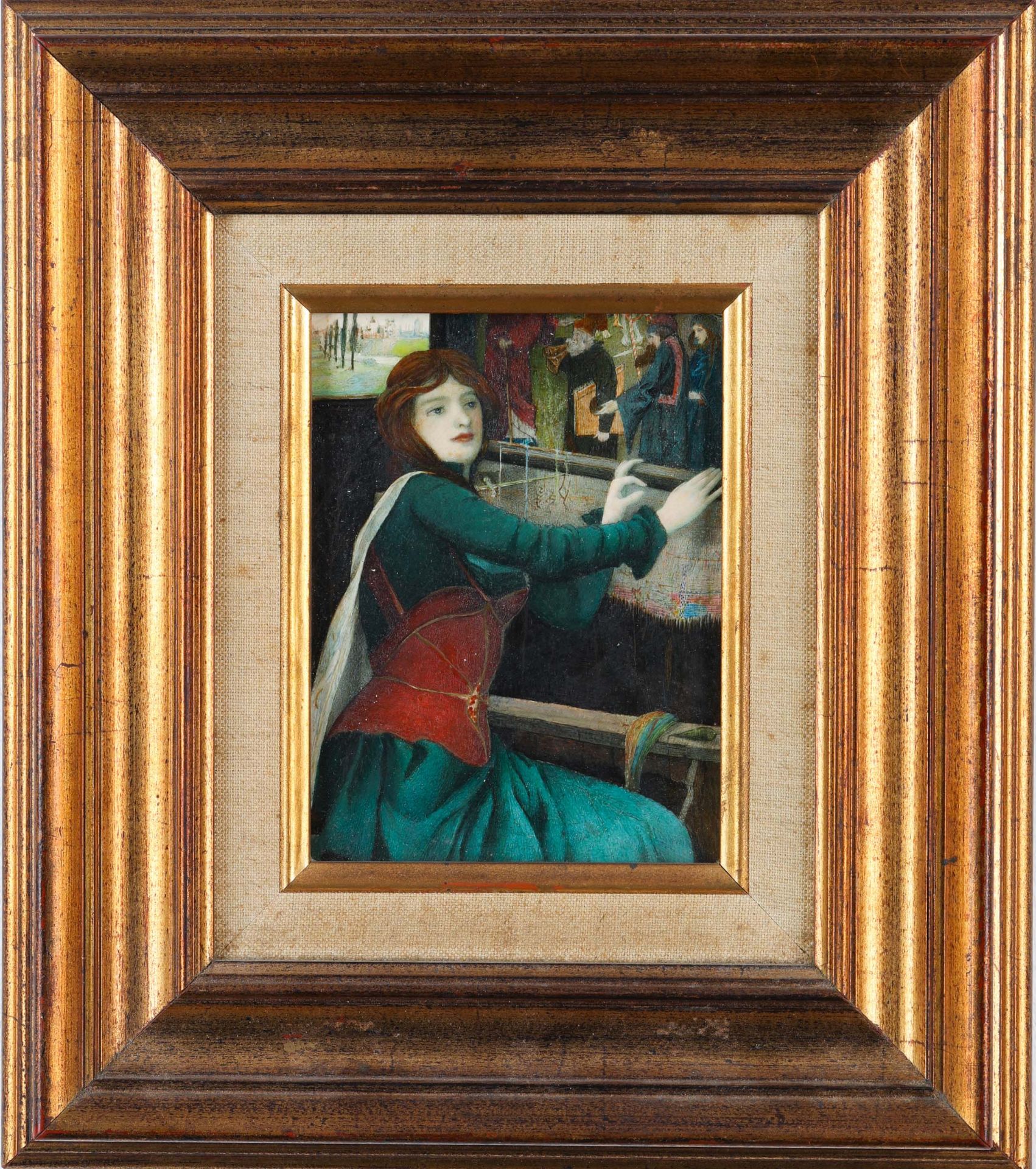 The Lady of Shalott/ Circle of Dante Gabriel Rossetti - Image 2 of 6