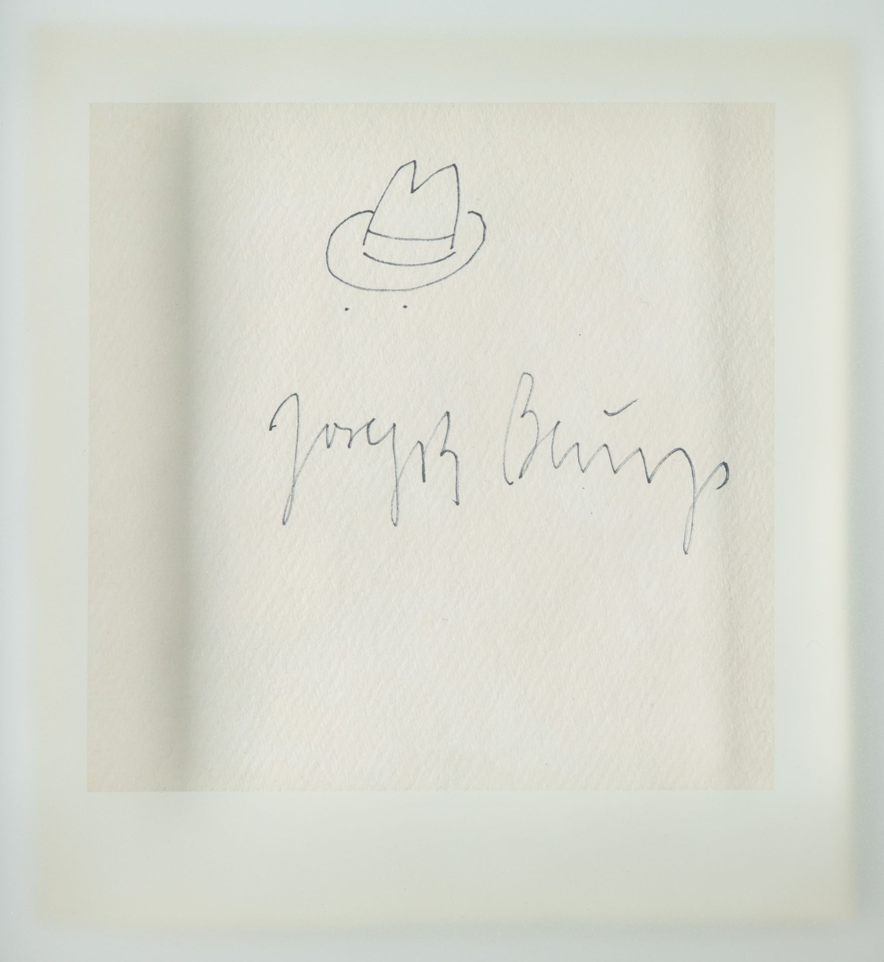 Joseph Beuys*, Drawing, hat with signature, 1979 - Image 2 of 3