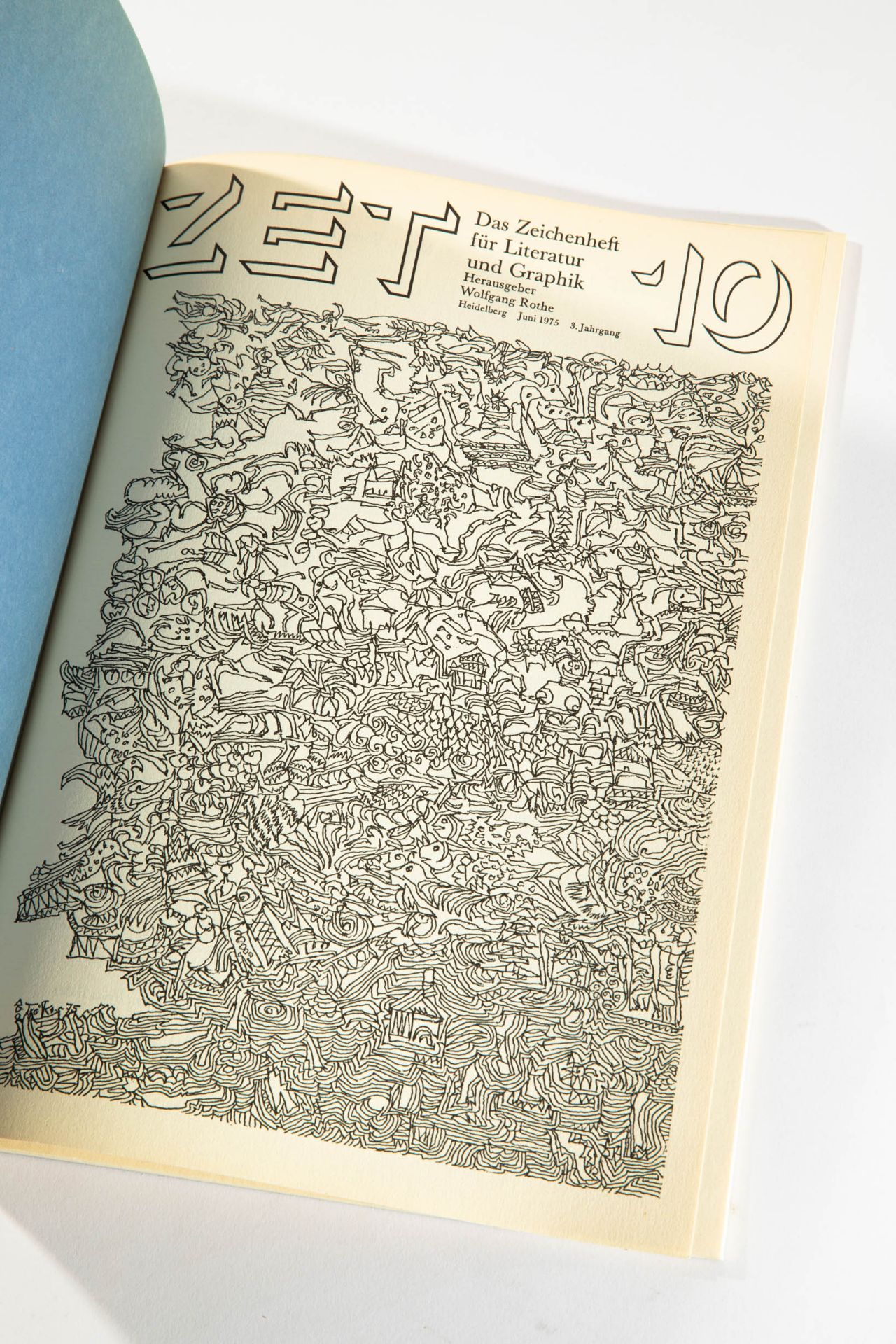 Günther Uecker*, nail head embossing, 1975. In ZET issue 10 - Image 5 of 6