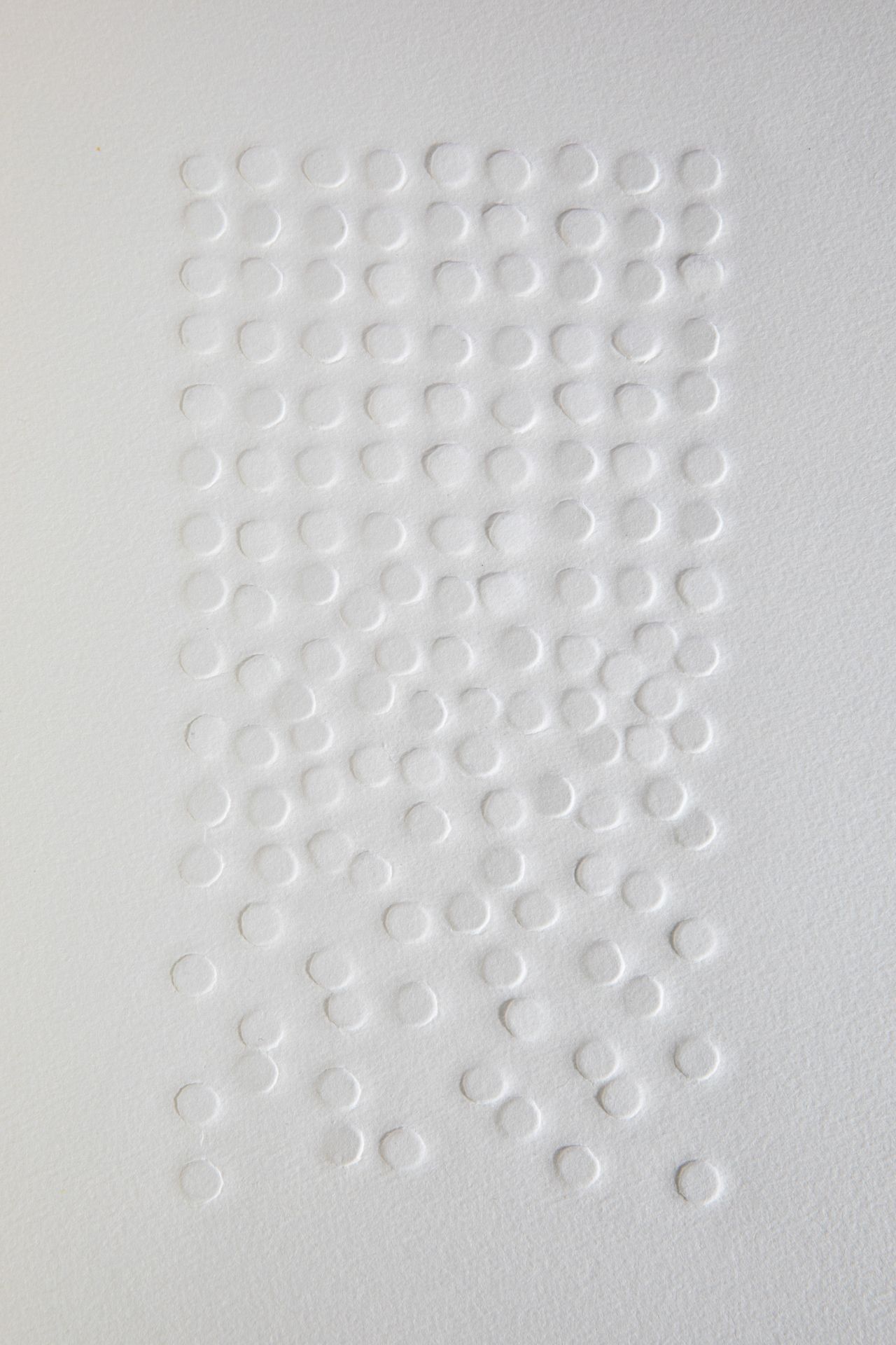Günther Uecker*, nail head embossing, 1975. In ZET issue 10