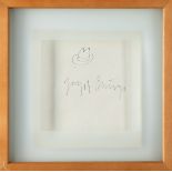 Joseph Beuys*, Zeichnung Hut mit Signatur, 1979