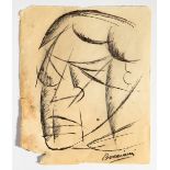 Umberto Boccioni, Kopf, Zeichnung