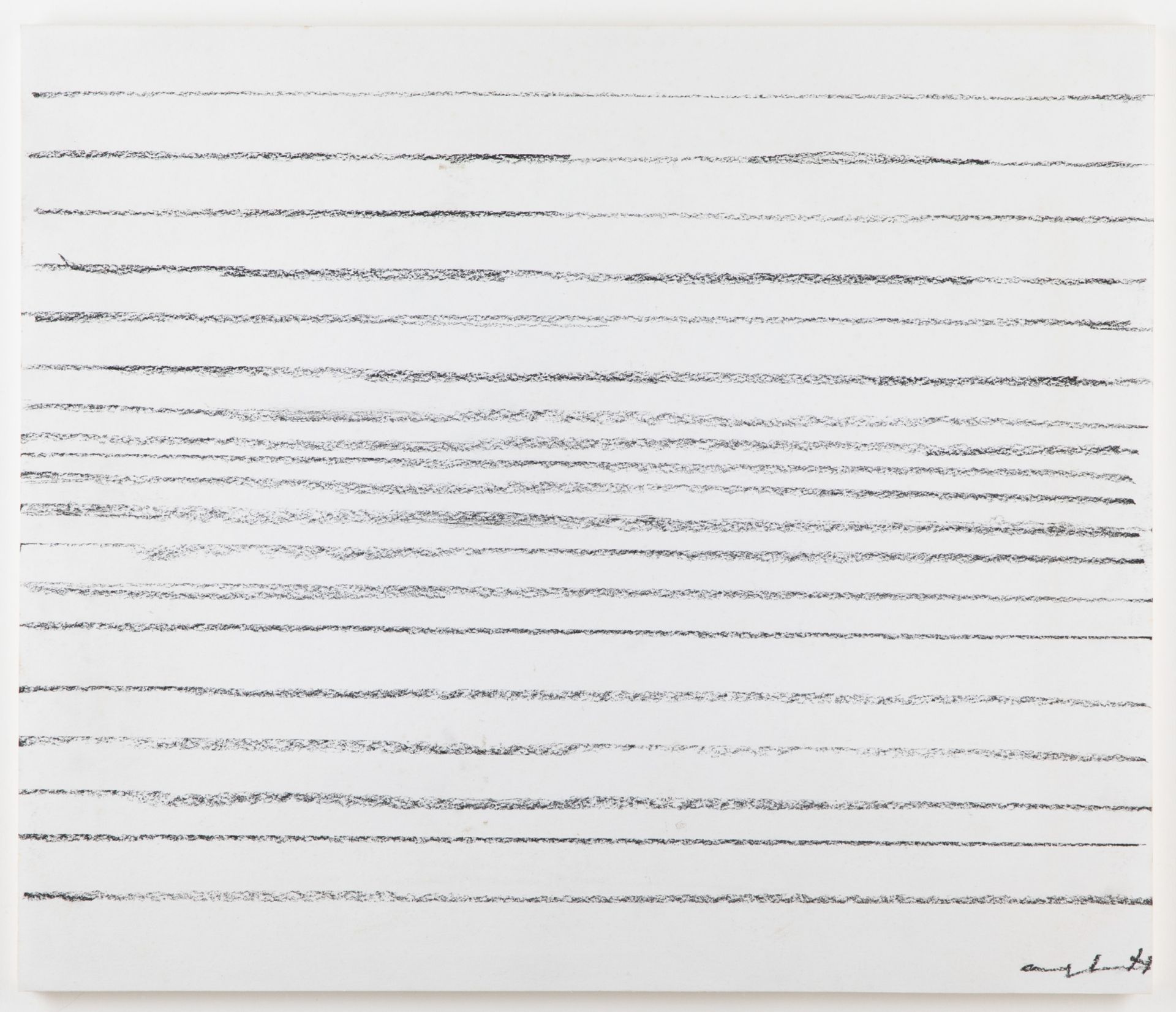 Leo Erb*, Untitled, Line drawing, graphite on light cardboard