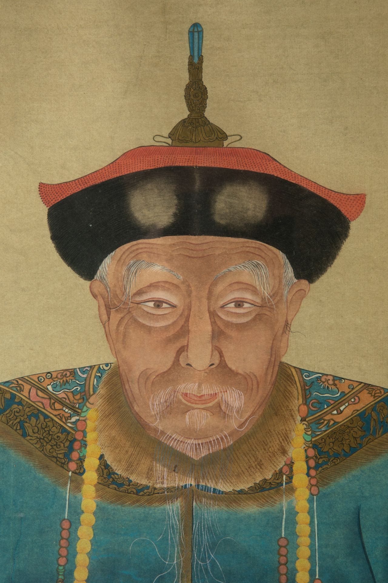 2 ancestral portraits, China, probably 19th century - Image 2 of 4