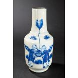 Asien, Vase mit Figurenmalerei auf heller Seladonglasur