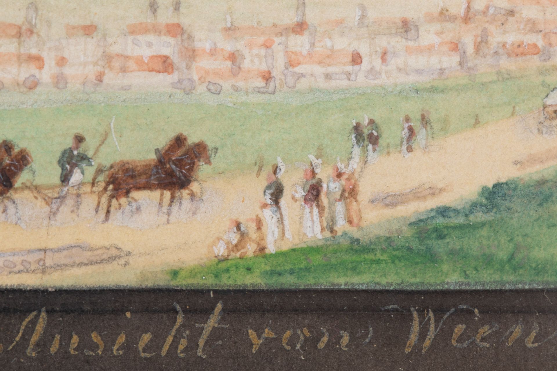 Balthasar Wigand , 2 miniatures, views of Gallitzinberg/Vienna - Image 6 of 6