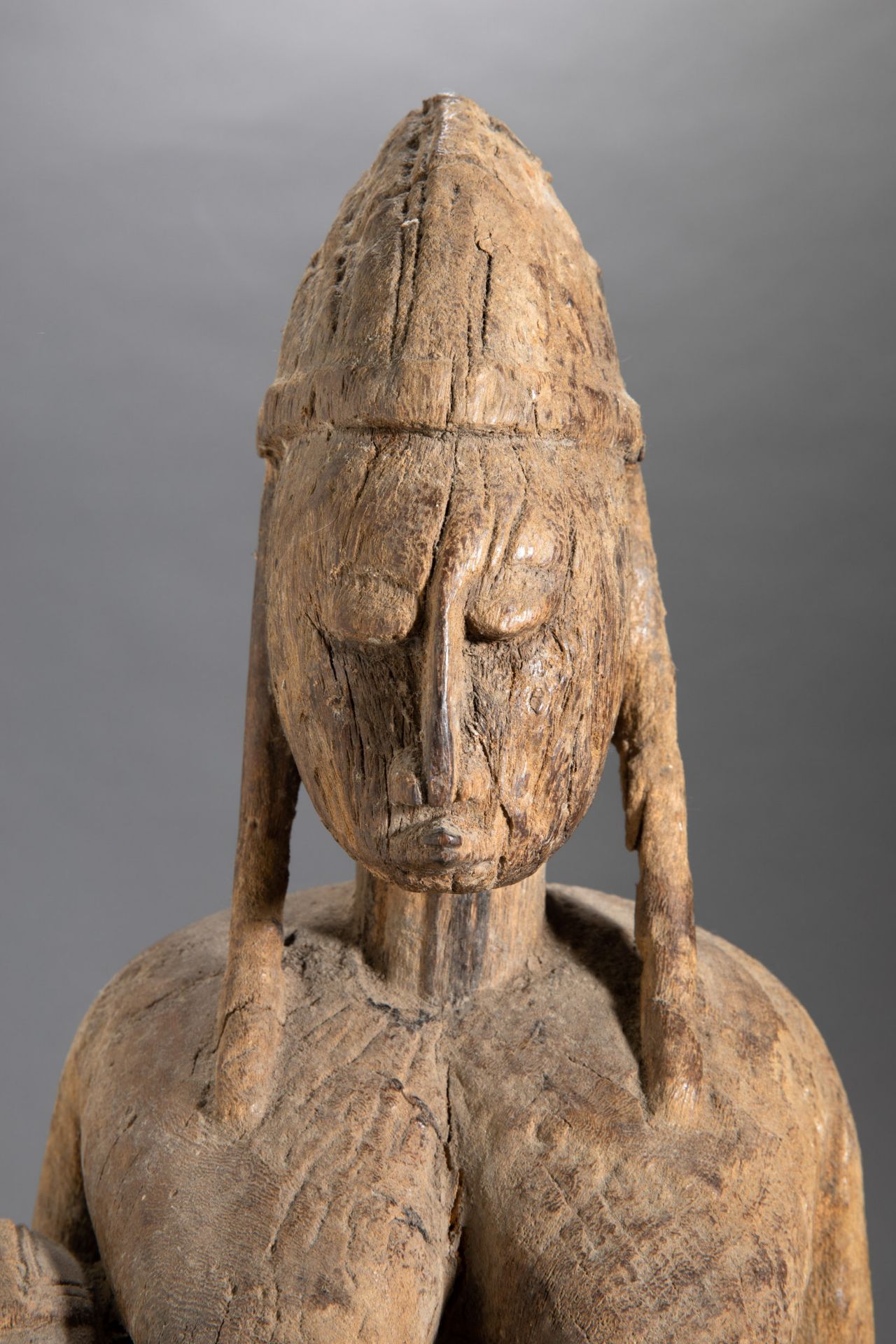 Bamana figure mother with child - Image 3 of 5