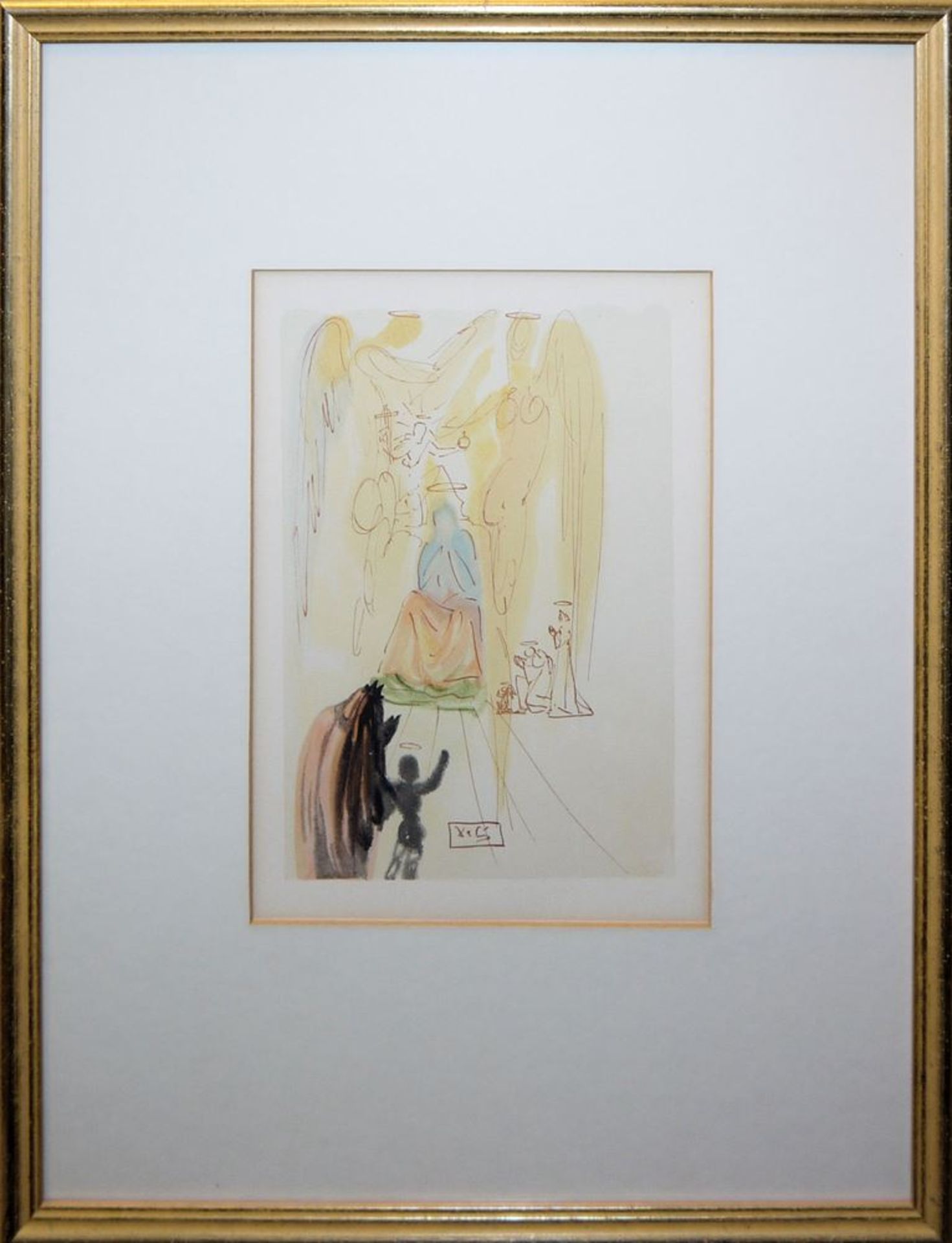 Salvador Dalí, 3 Farbholzschnitte aus Dantes "Göttliche Komödie - Das Paradies", galeriegerahmt - Bild 3 aus 3