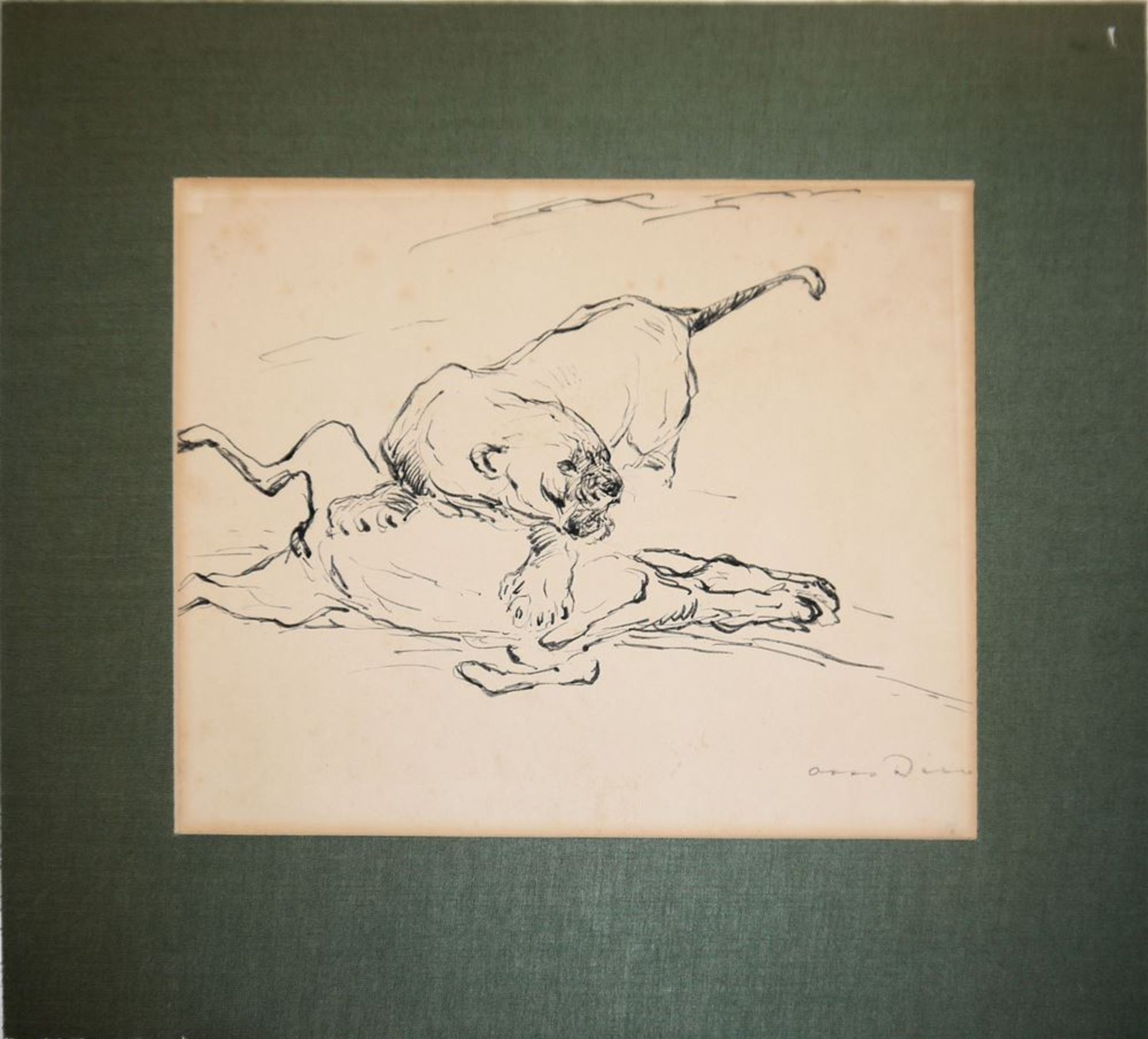 Otto Dill, 4 signierte Tierzeichnungen ab 1916 - Bild 2 aus 4