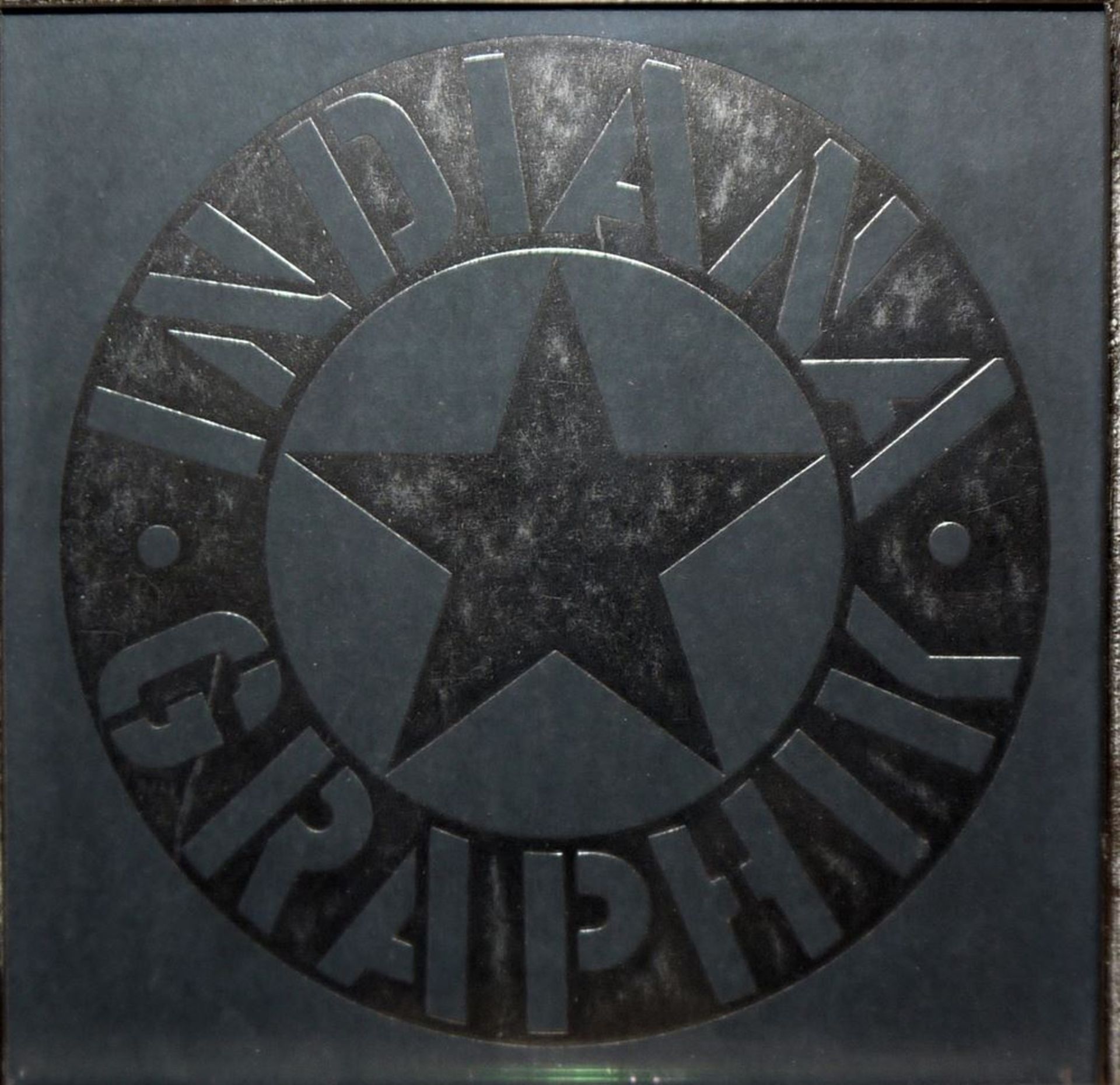 Robert Indiana, "Star Graphik", Prägedruck/ Siebdruck von 1968, in edler Galerierahmung - Bild 2 aus 2