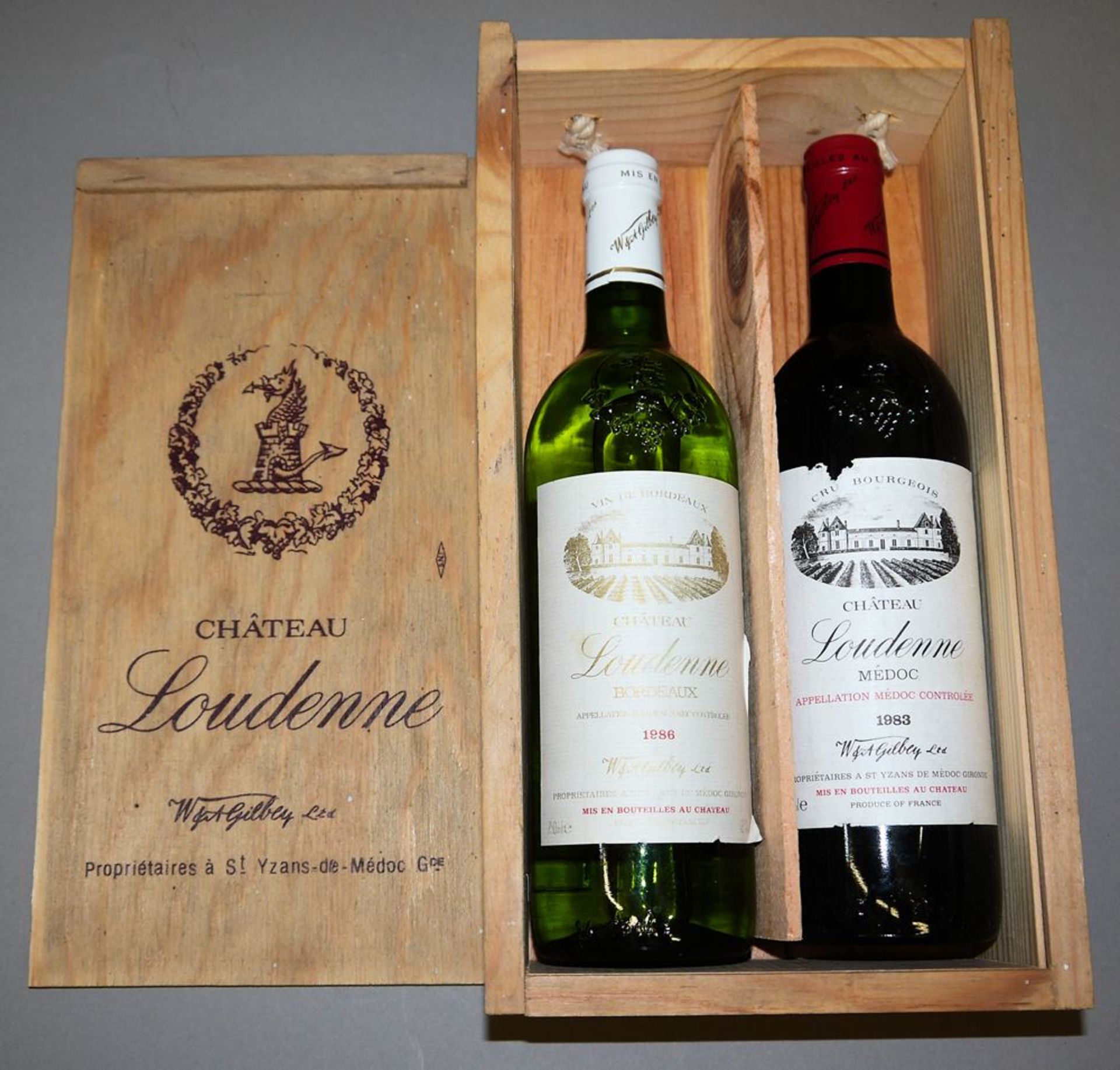 7 Flaschen Wein: 5x französischer Rotwein & 1x Barbera d'Asti & 1x Weißwein Bordeaux, gemischtes Lo - Bild 2 aus 3
