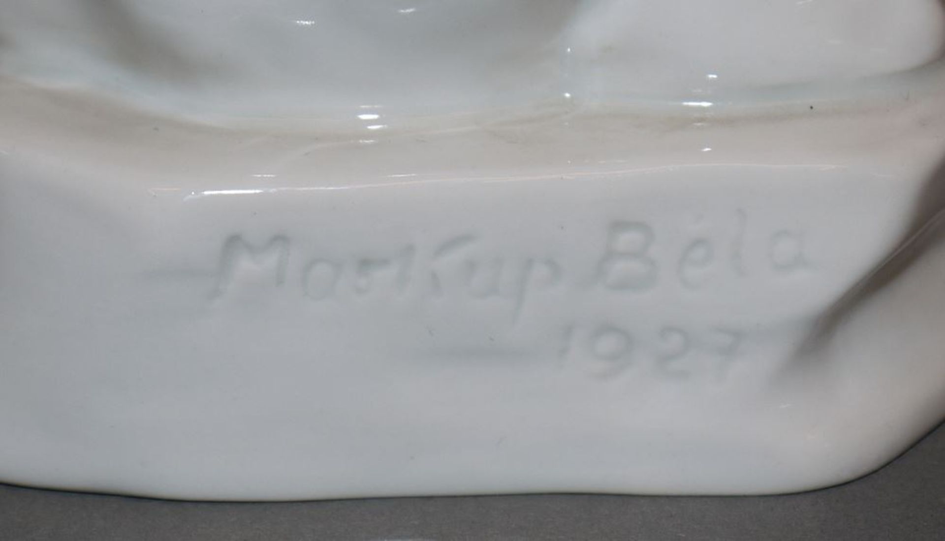 Großer Eisbär, Entwurf Marcup Bela 1927, Porzellanplastik, Herend - Bild 2 aus 2