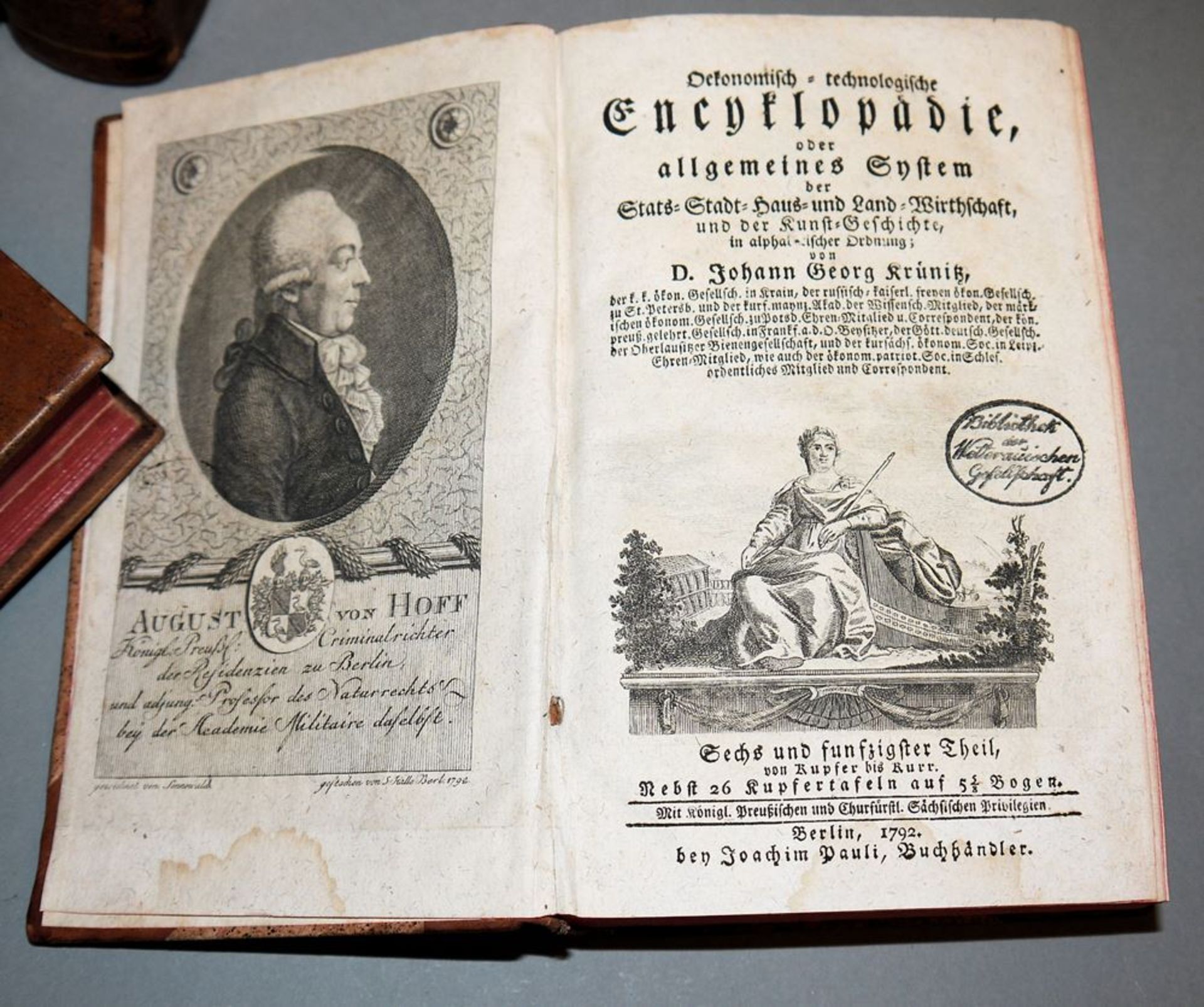4 Bde. Dr. Johann Georg Krünitz's Ökonomisch-technologische Encyklopädie, 1787-1827 - Image 2 of 5