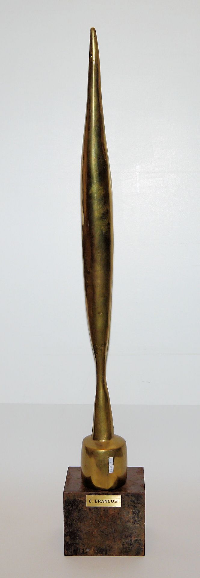 Constantin Brancusi, nach, "Bird in space", postume, verkleinerte Bronzeplastik 1960/70er Jahre, na - Bild 5 aus 8