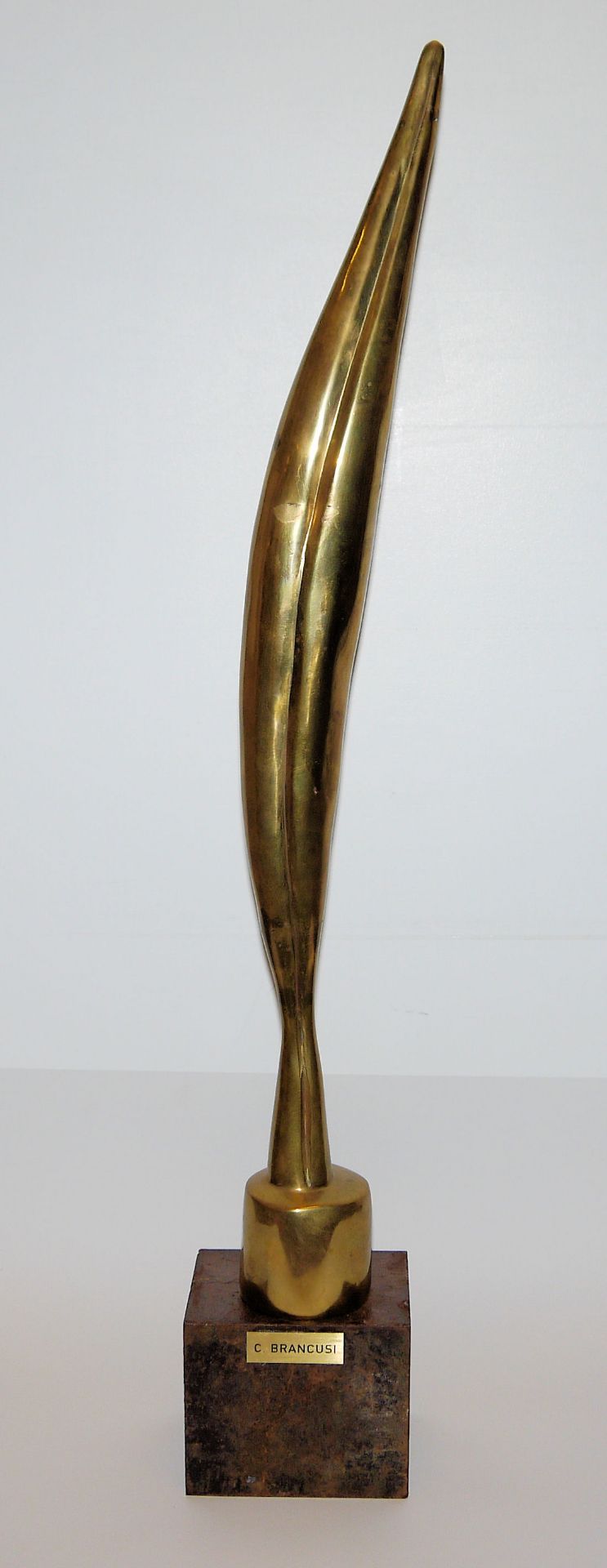 Constantin Brancusi, nach, "Bird in space", postume, verkleinerte Bronzeplastik 1960/70er Jahre, na - Bild 4 aus 8