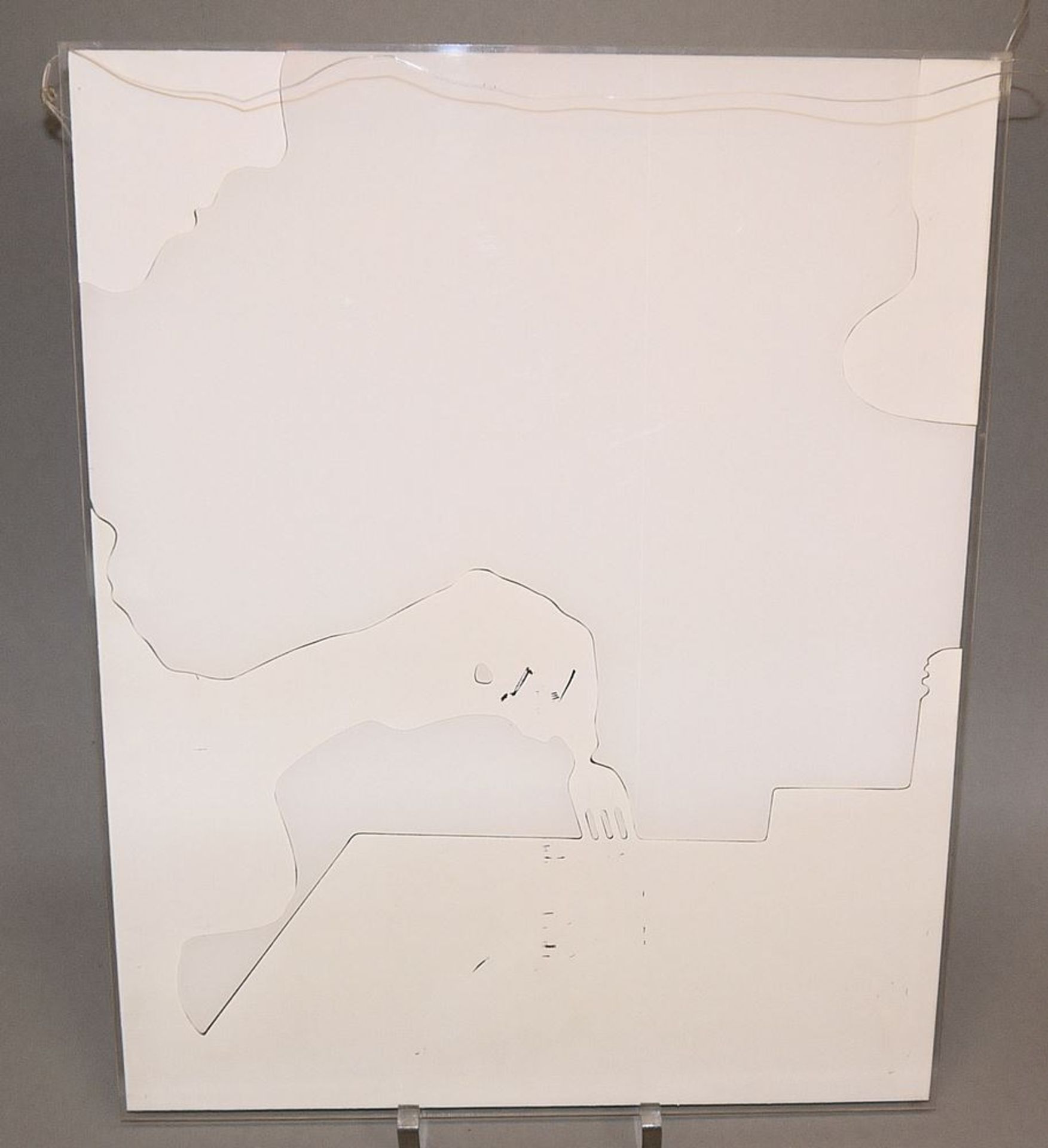 Lourdès Castro, Silhouette, Siebdruck auf Plexiglas, um 1970