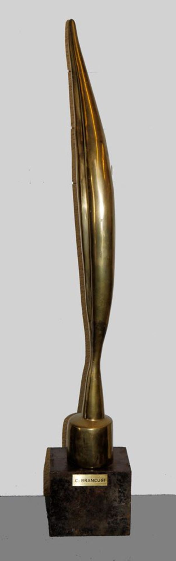 Constantin Brancusi, nach, "Bird in space", postume, verkleinerte Bronzeplastik 1960/70er Jahre, na
