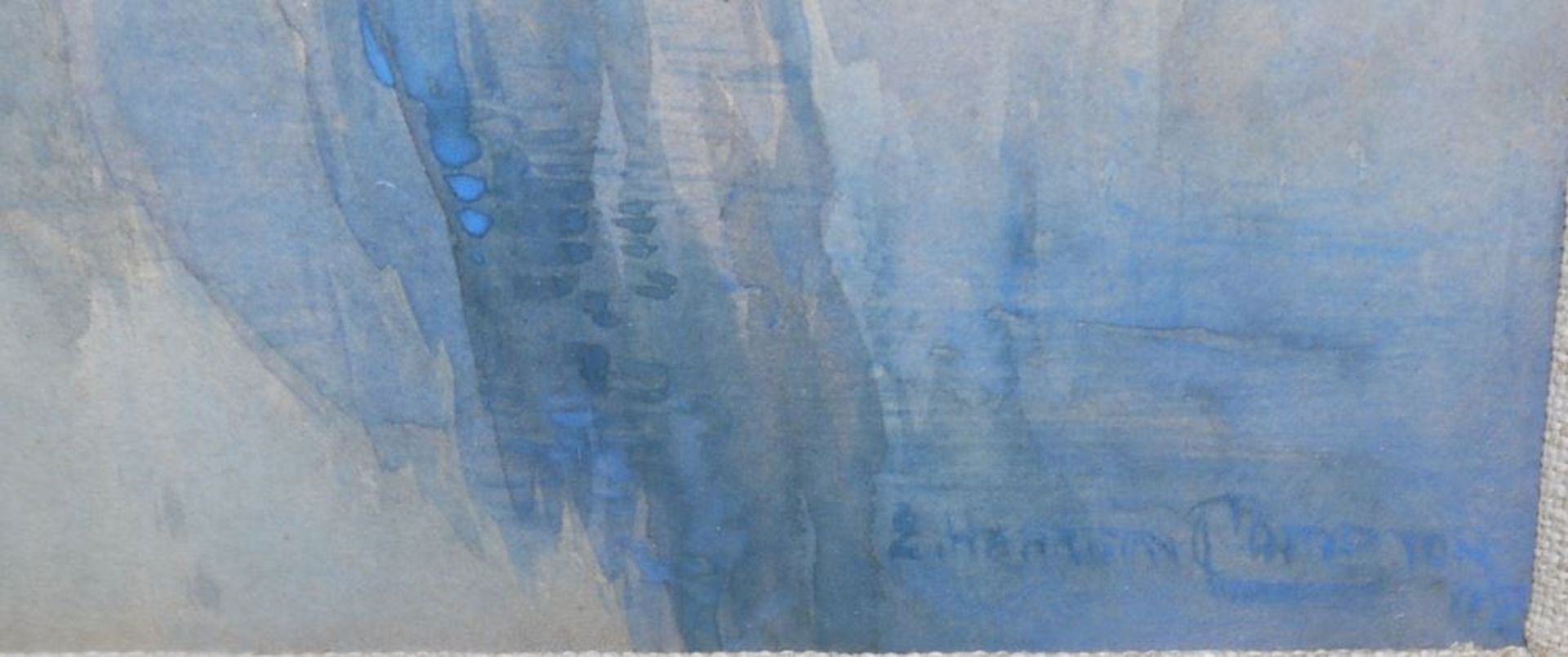 Edward Harrison Compton, Auf dem Königssee, signiertes Aquarell von (19)02, gerahmt - Bild 2 aus 3