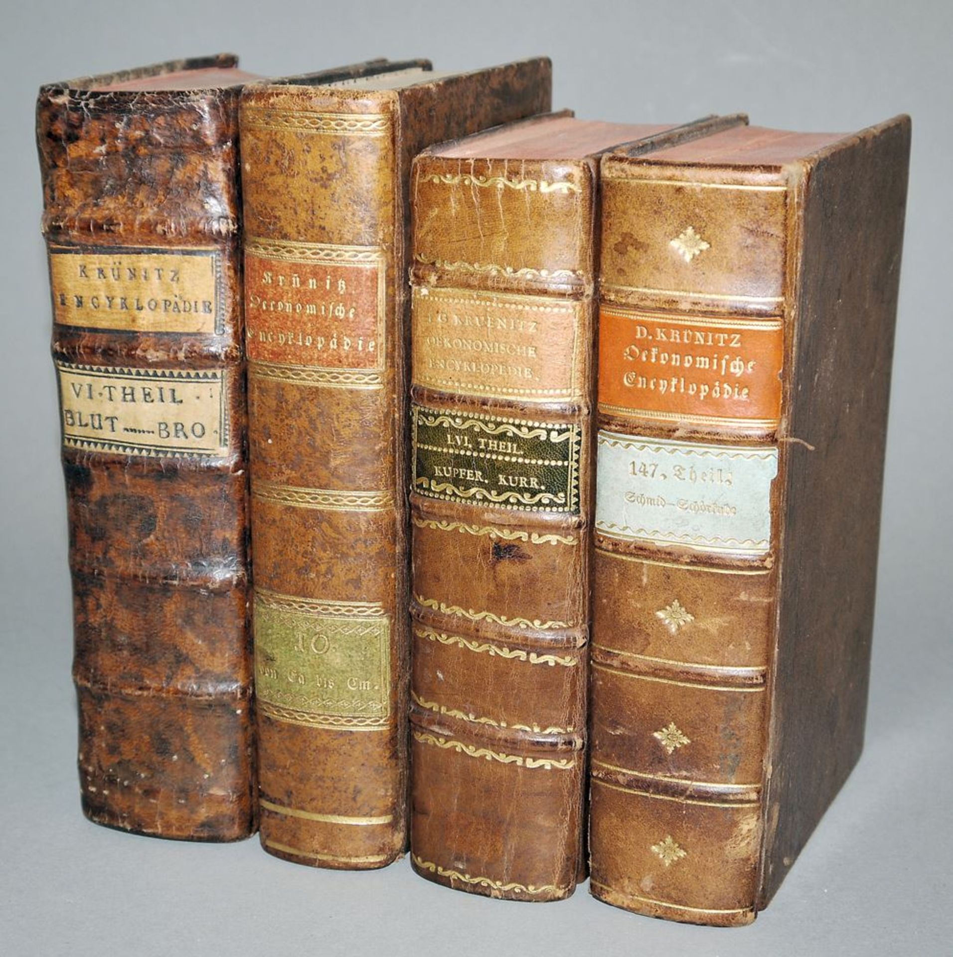 4 Bde. Dr. Johann Georg Krünitz's Ökonomisch-technologische Encyklopädie, 1787-1827
