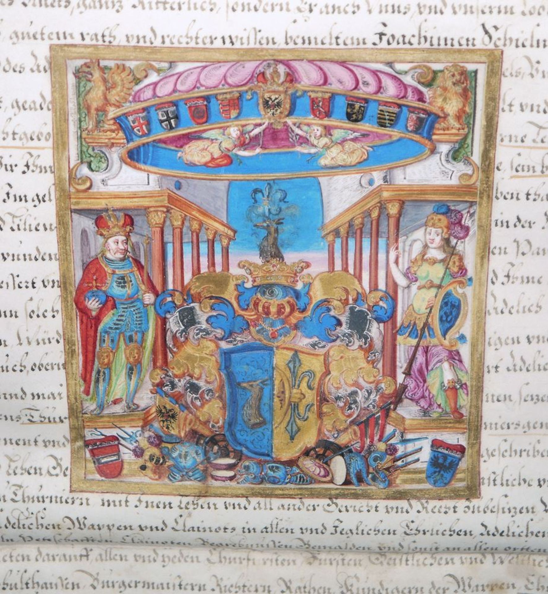 Adelsdiplom (Nobilitierung) von 1622 durch Ferdinand II, Kaiser von Österreich, mit Originaluntersc - Bild 2 aus 3