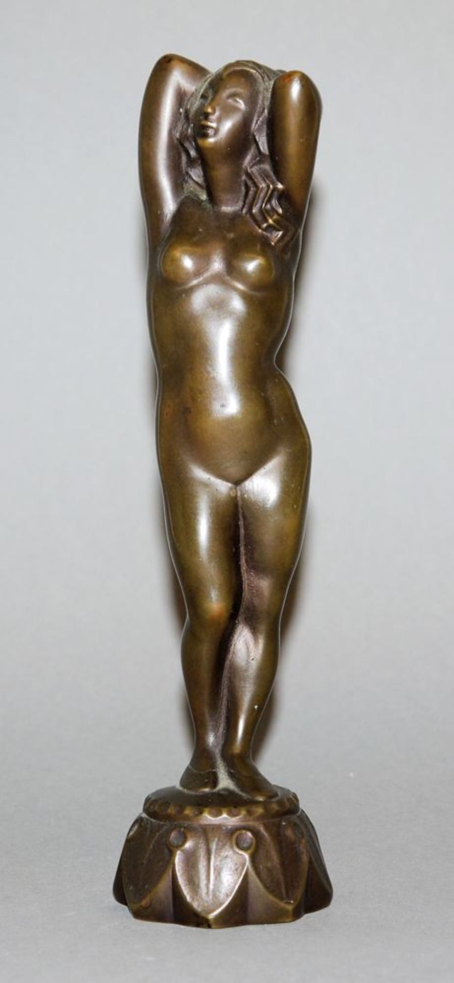 Bildhauer des Art Deco, Lasziver Akt, Bronzeplastik 