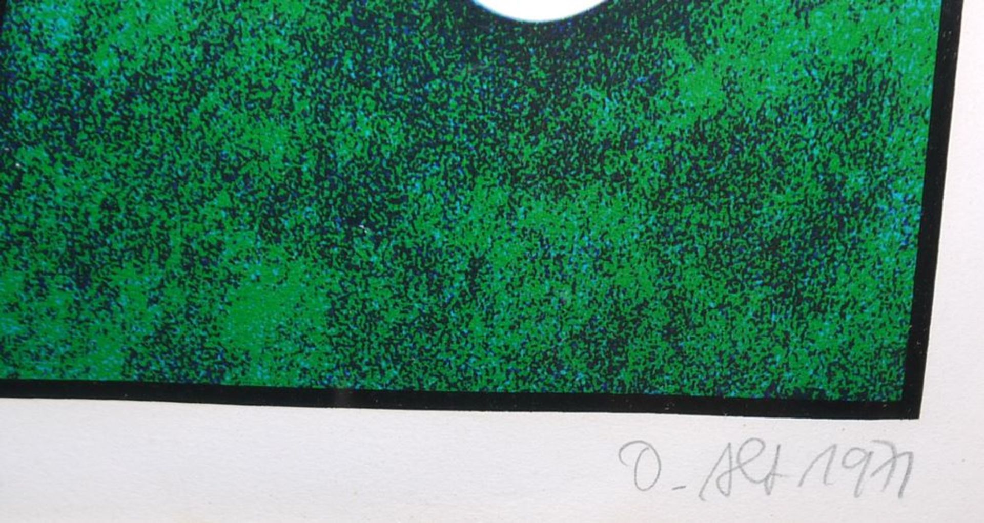 Otmar Alt, Abstrakte Komposition, signierte Farbserigraphie von 1971, in edler Galerierahmung - Image 2 of 2