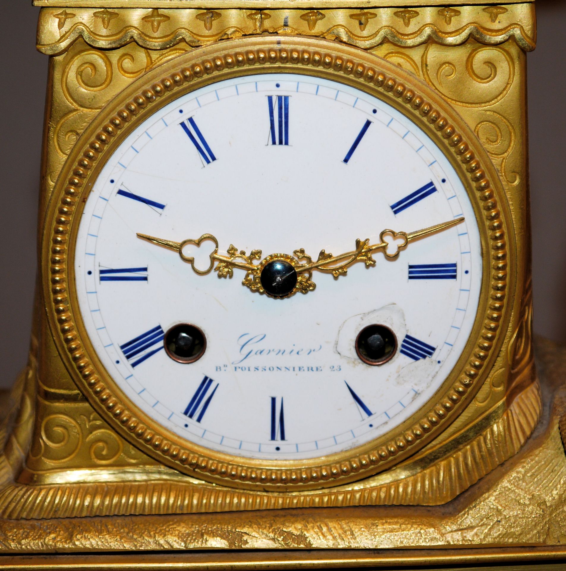 Pendule des Empire von Garnier, Paris, 1. H. 19. Jh. - Image 2 of 3