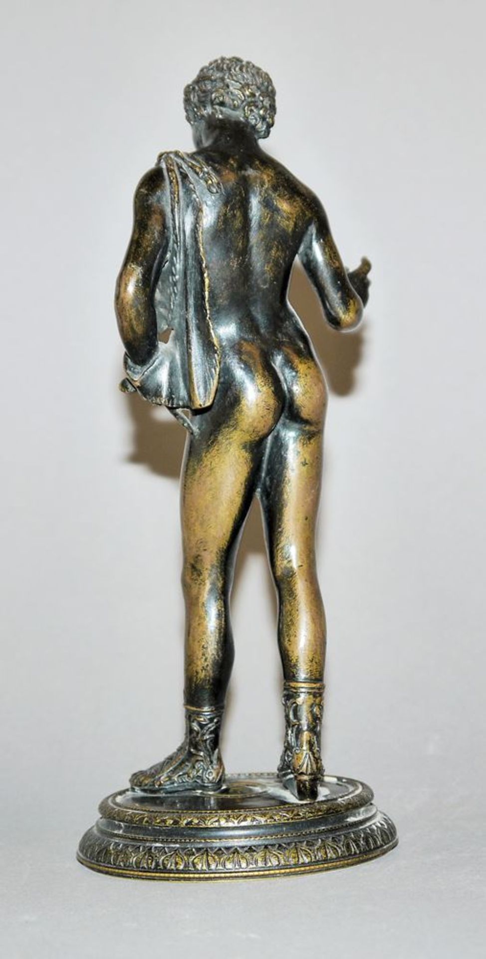 Bronzeplastik des jugendlichen Dionysos, der sog. Narziss von Pompeji, Fonderia Sommer, Neapel, 19. - Image 2 of 2