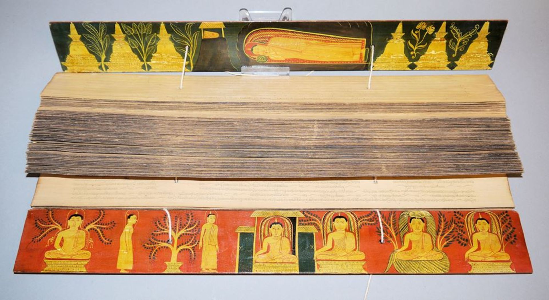 Buddhistisches Palmblatt-Manuskript, Sri Lanka, wohl Ende 19. Jh.