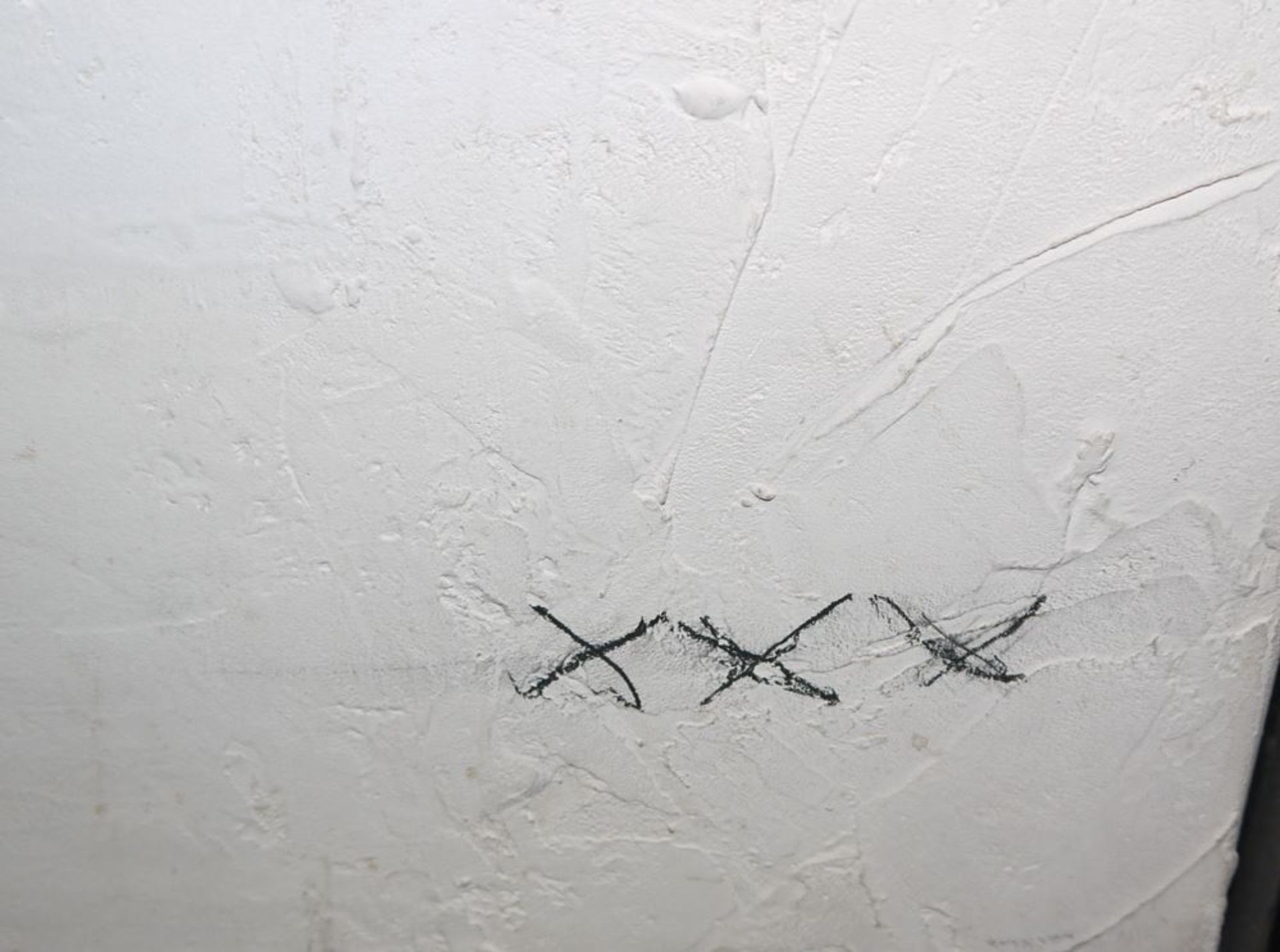 xxx signierend, abstrakte Komposition, großformatige Mischtechnik, gerahmt - Image 2 of 3