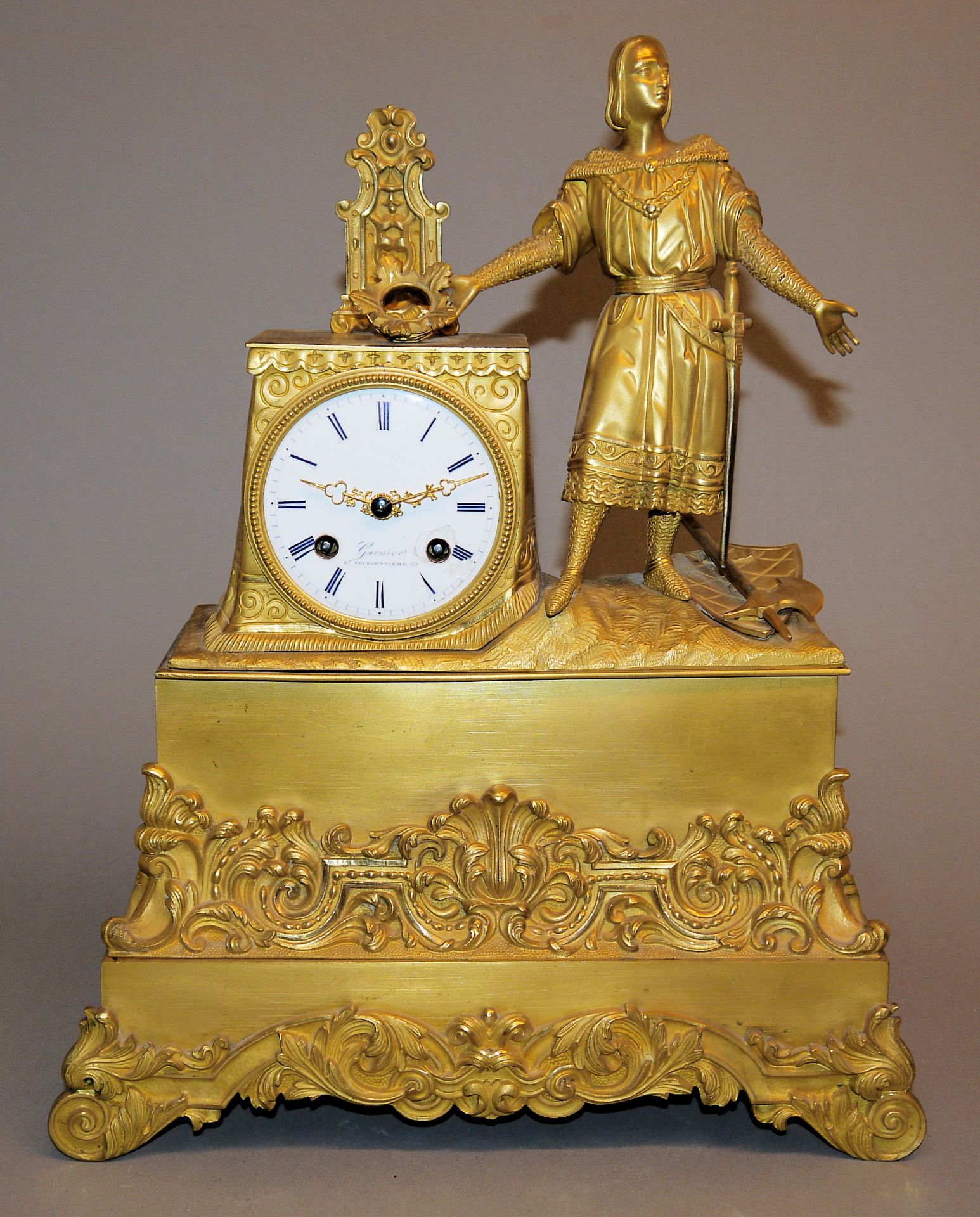 Pendule des Empire von Garnier, Paris, 1. H. 19. Jh.