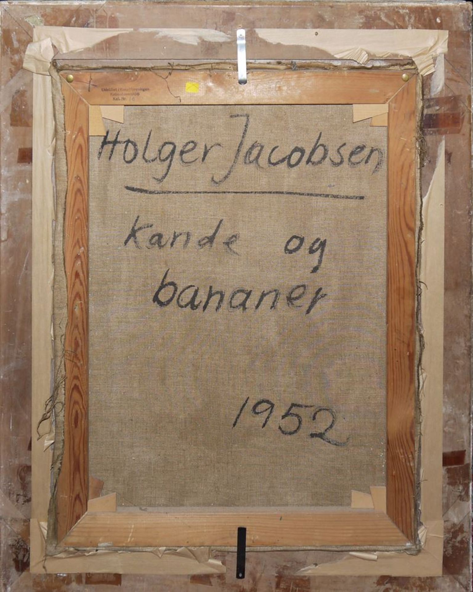 Holger Jacobsen, "Kande og bananer", Ölgemälde von 1952 - Bild 2 aus 3