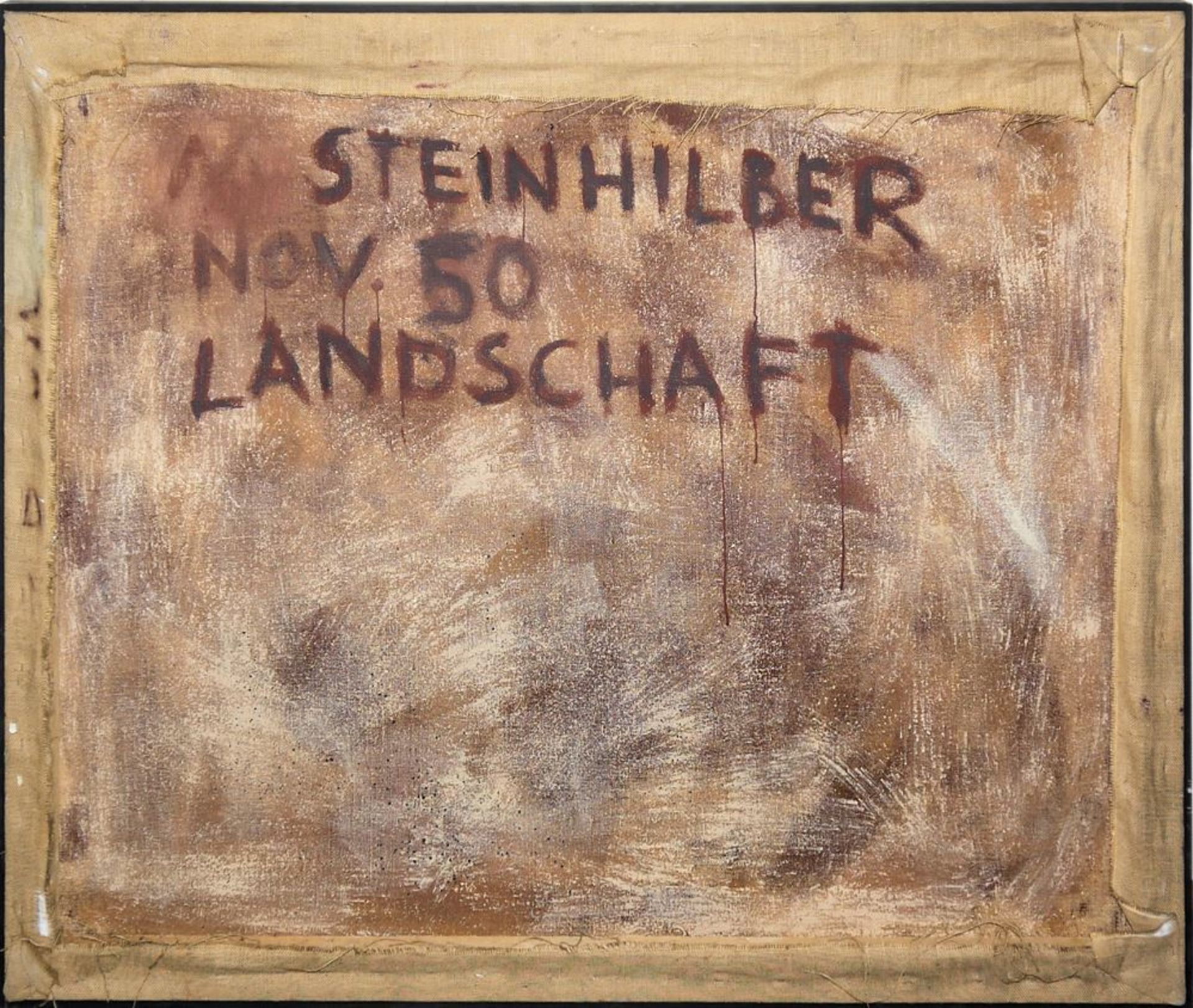 M. Steinhilber & Jupp Johannes Lückeroth, zwei große Ölgemälde von 1950 und 1963 - Bild 5 aus 5