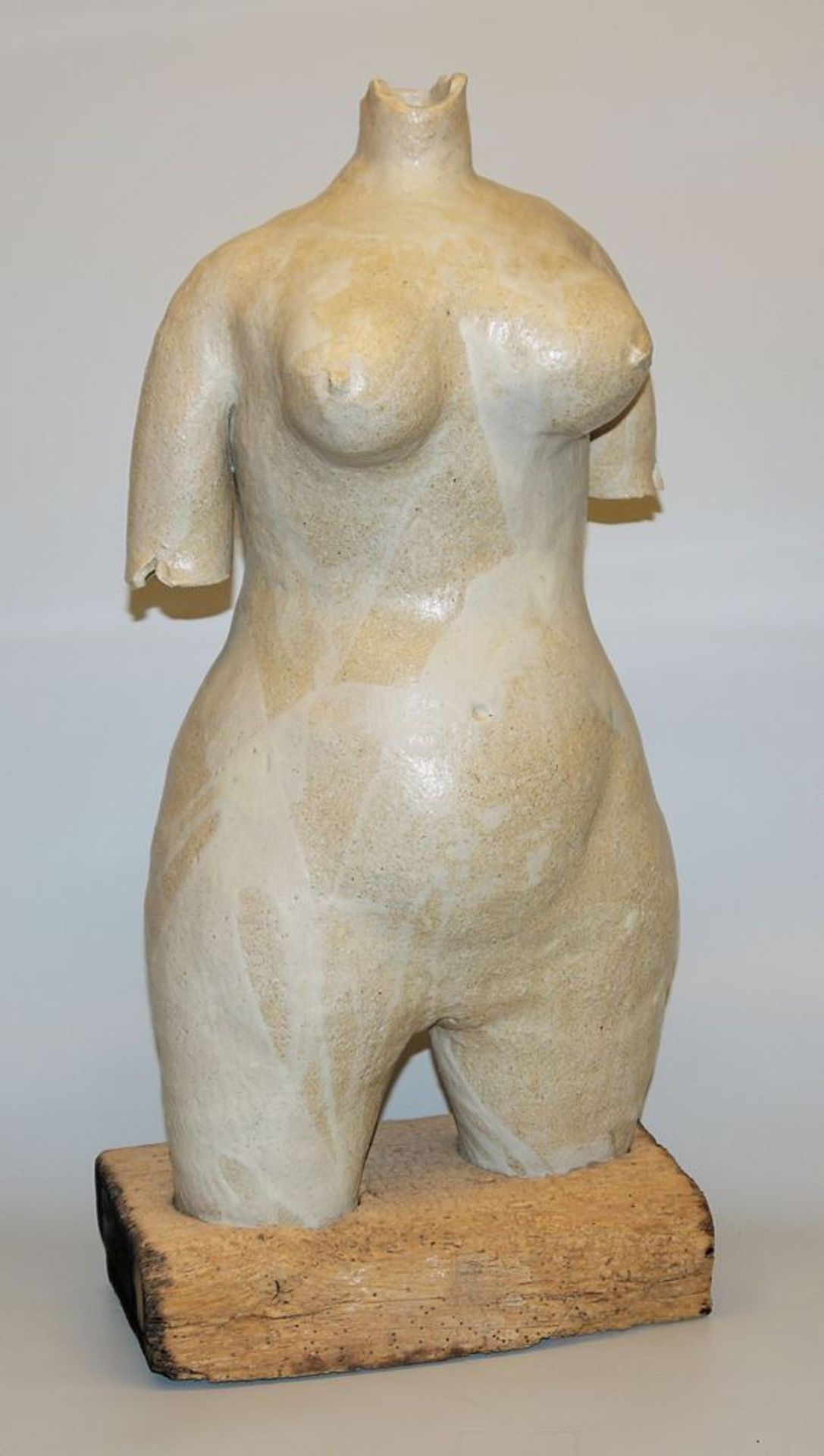 Maike Orlob-Rothweiler, large ceramic sculpture "Torso" around 1985