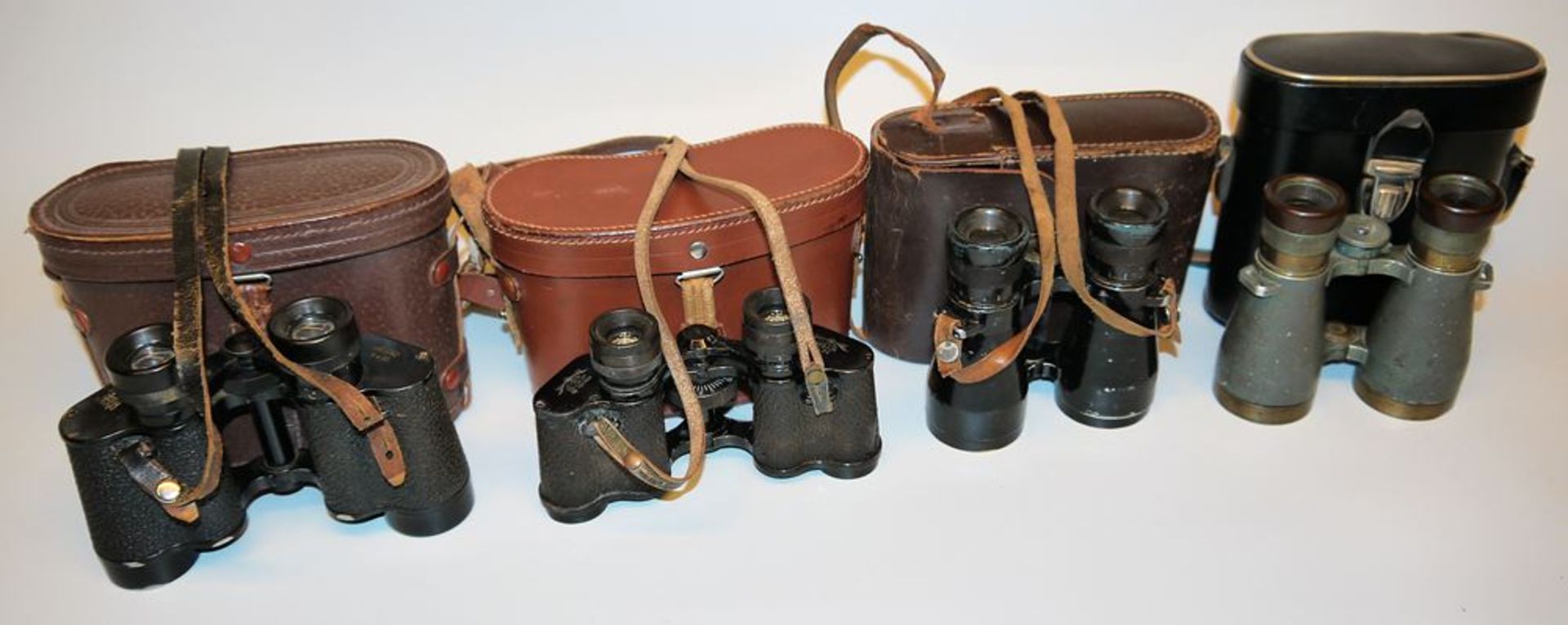 Two binoculars 08 WKI, binoculars Busch Bellux 8x24 and Hensolt Hellso 8x30