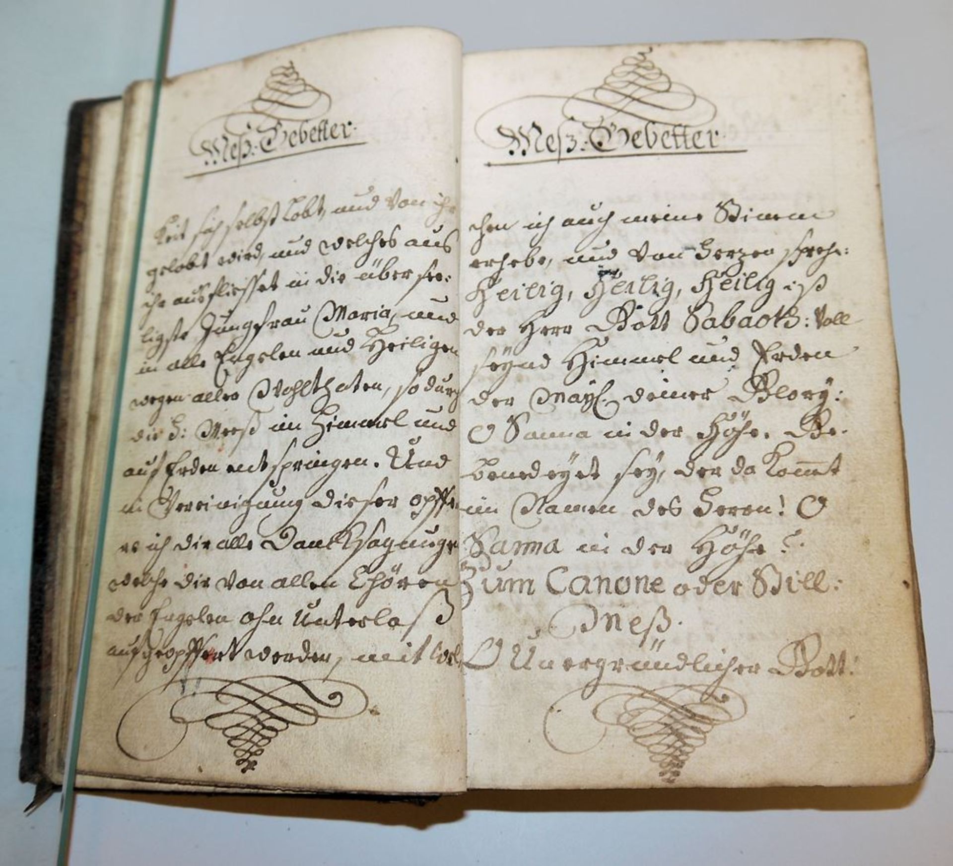 Handgeschriebenes Gebetbuch der Maria Walburga Gaststeigerin von 1744 & Kleines handgeschriebenes G - Bild 2 aus 3