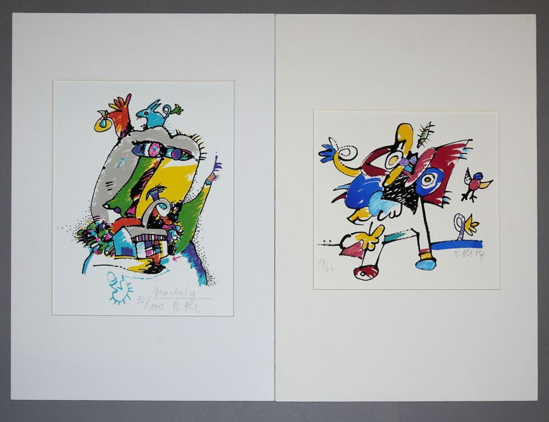 Otmar Alt, 4 signierte Farbserigraphien, ab 1977 - Bild 3 aus 4